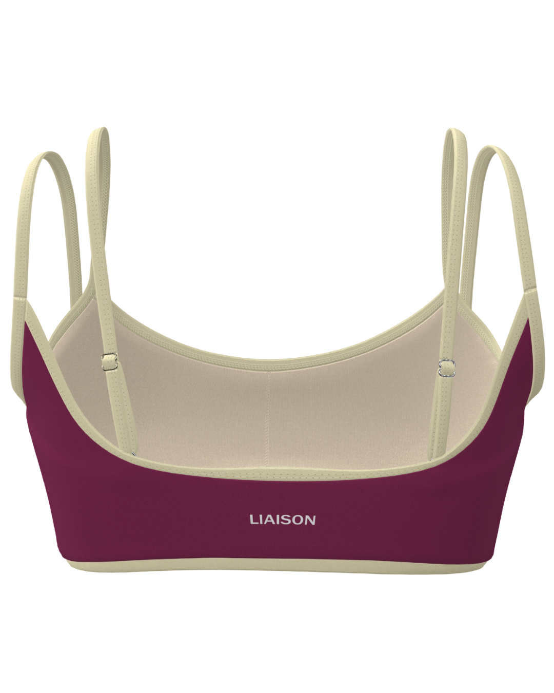 Multi-Color Double Layer Scoop Bra - Aftersun