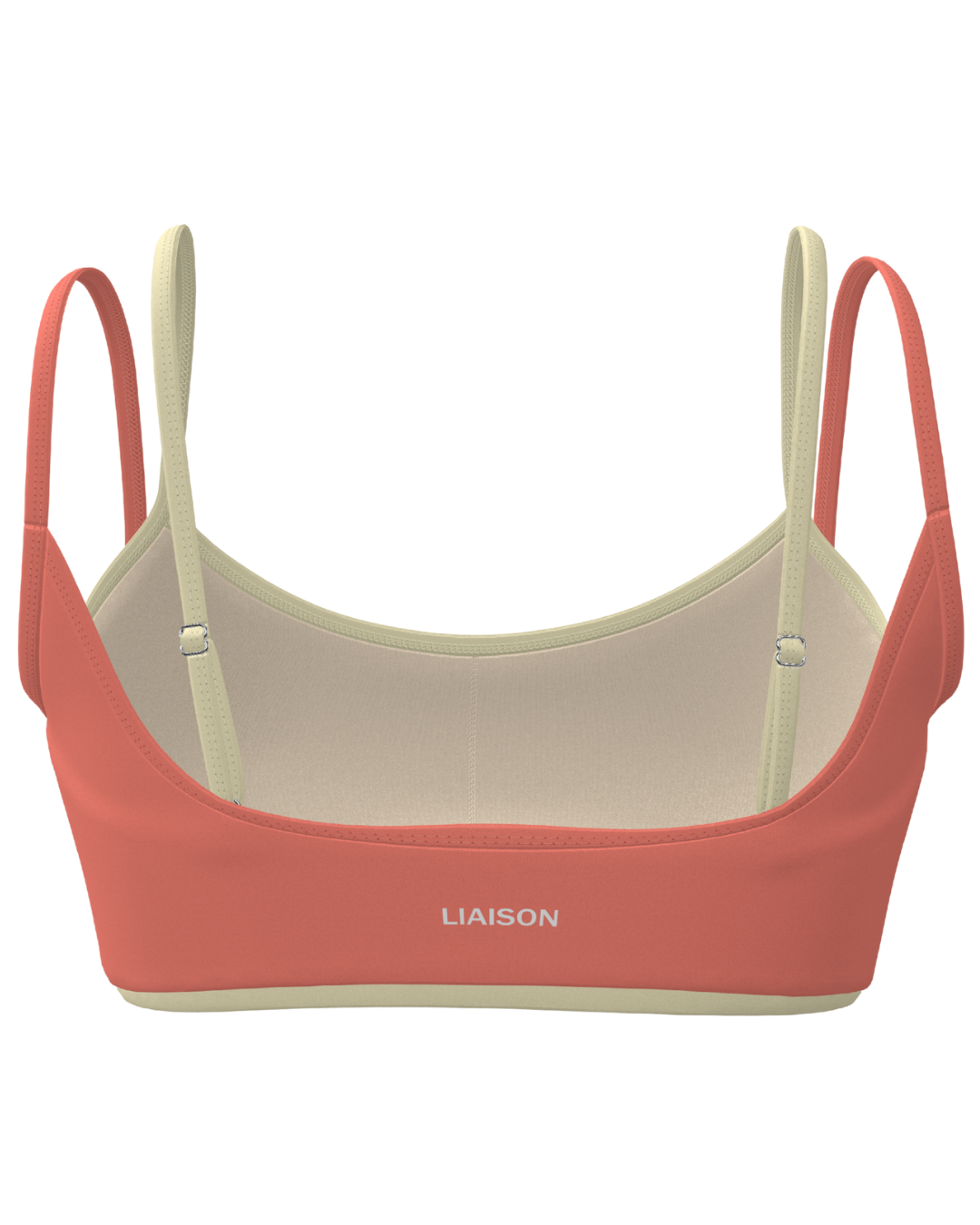 Double Layer Scoop Bra - Guava & Daylight