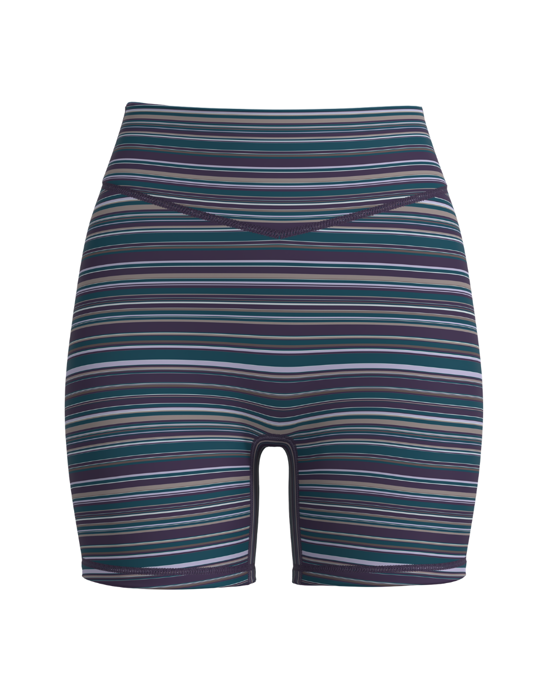 Bridge Short - Teal & Plum Stripes