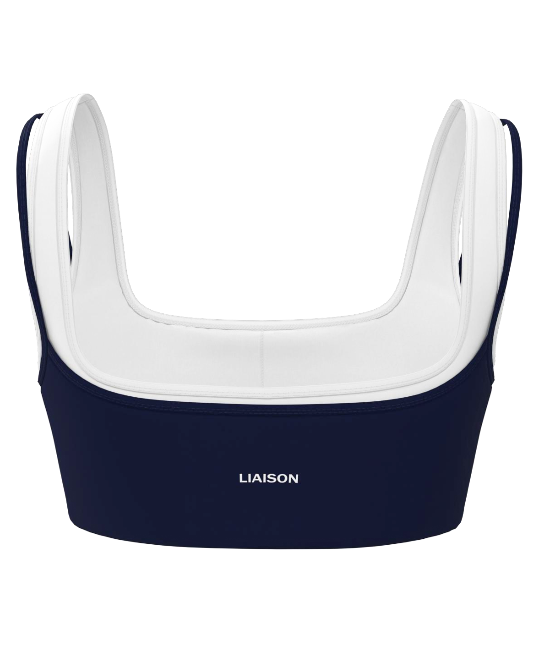 Double Layer Core Bra - Navy & White