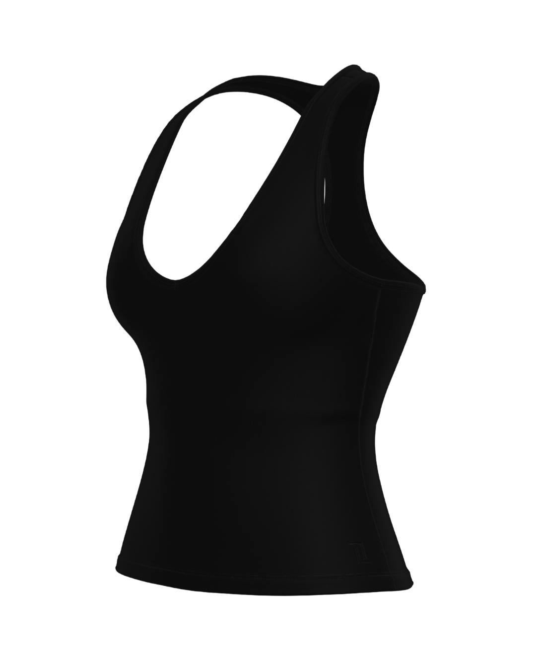 Sporty Racer Tank - Black