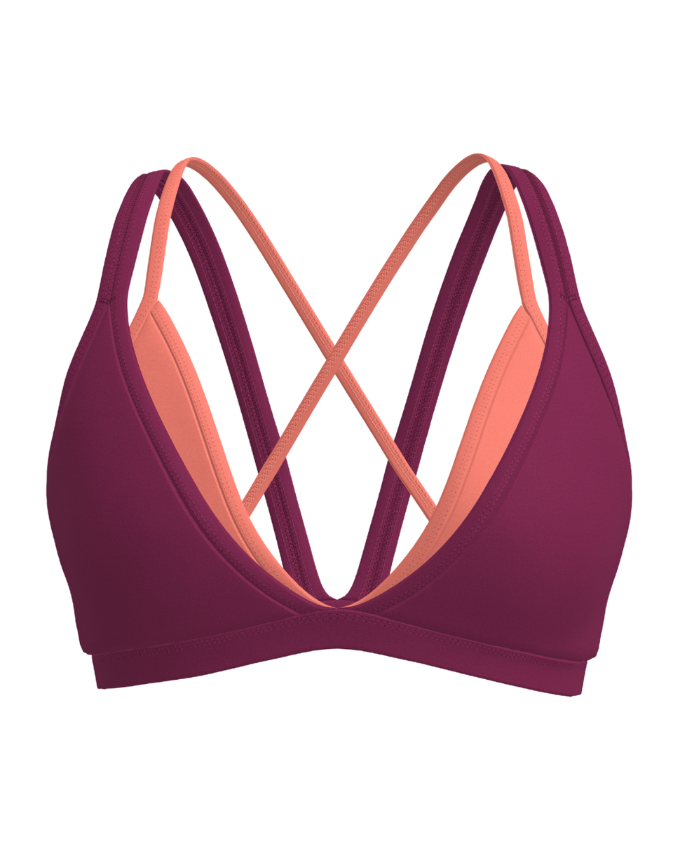 Double Layer Pulse Bra - Berry & Guava