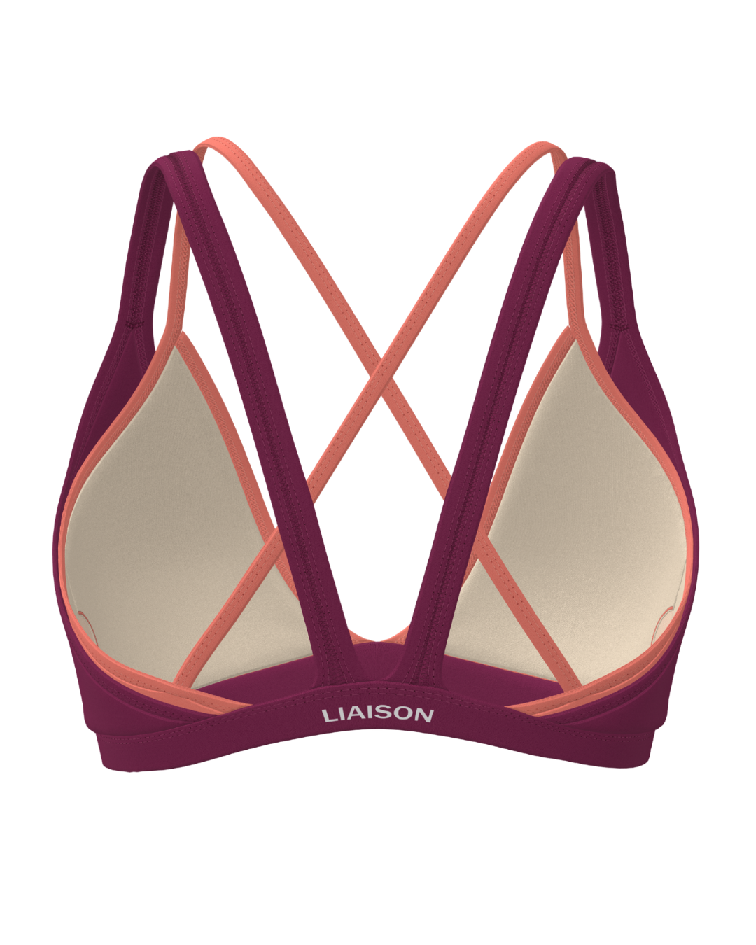 Double Layer Pulse Bra - Berry & Guava