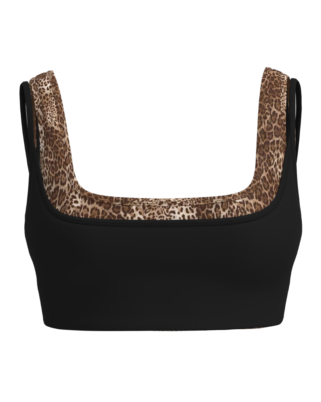Double Layer Core Bra - Black & Wild Side
