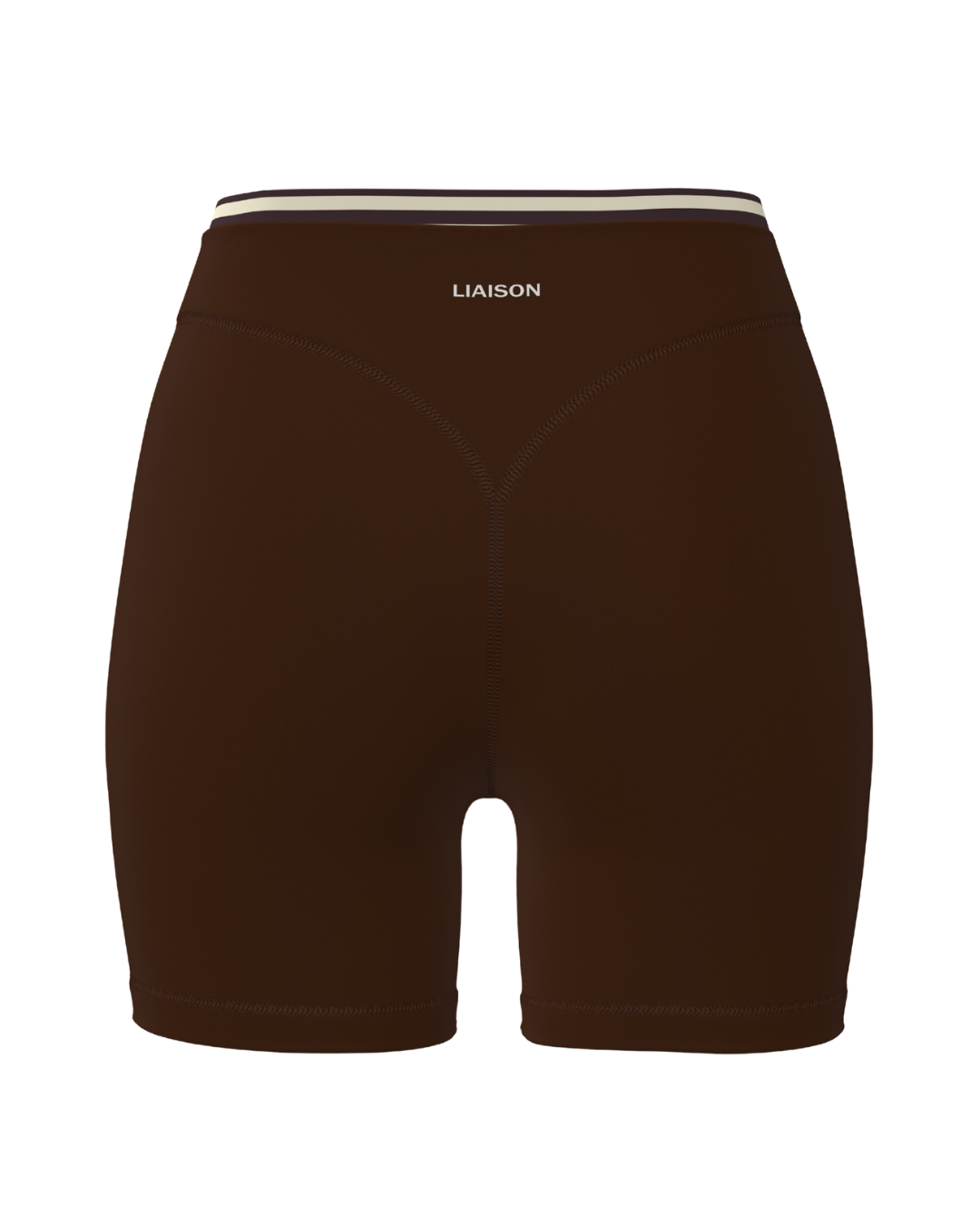 Layered Sculpt Short V2 - Mocha Brown & Banana Stripes