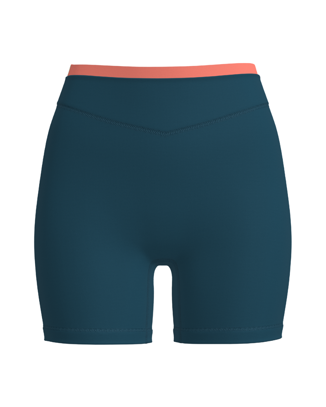 Layered Sculpt Short V2 - Deep Teal & Guava