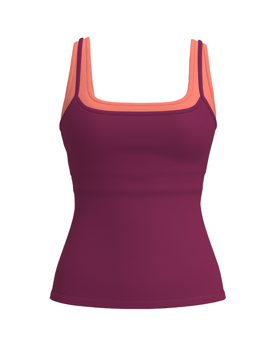 Double Layer Core Tank - Berry & Guava