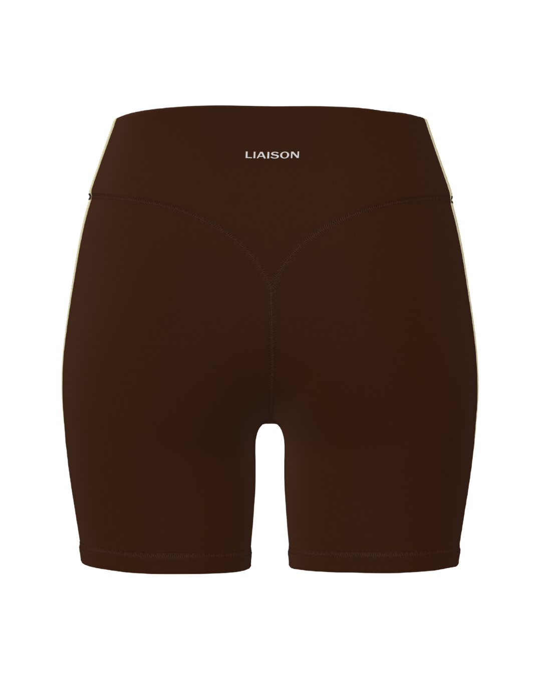 Single Stripe Bridge Short - Mocha Brown & Daylight