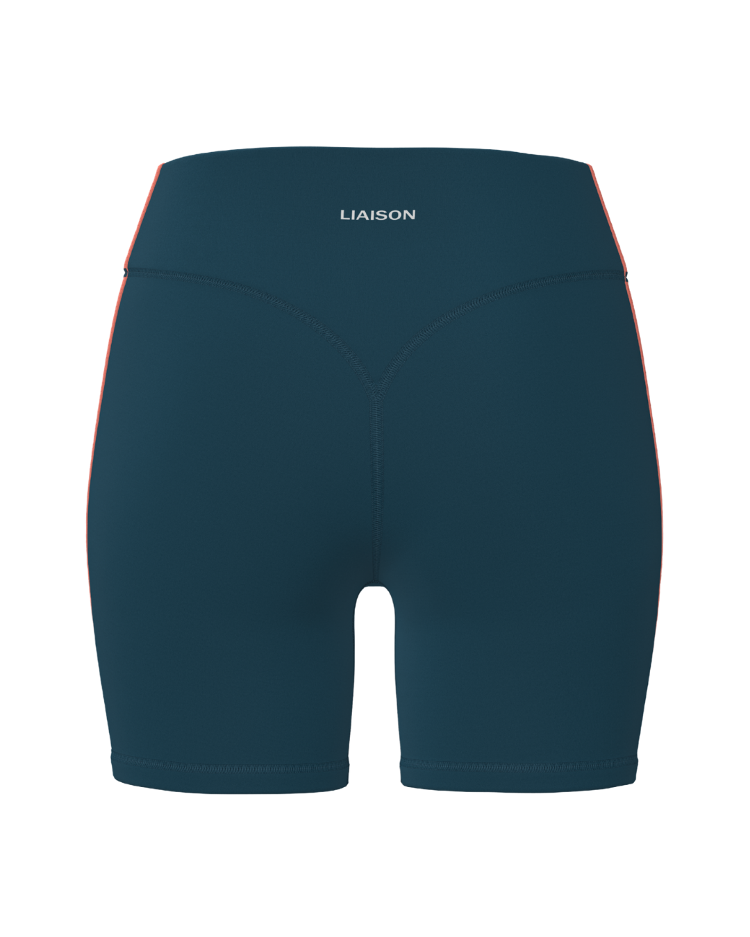 Single Stripe Bridge Short - Deep Teal & Guava