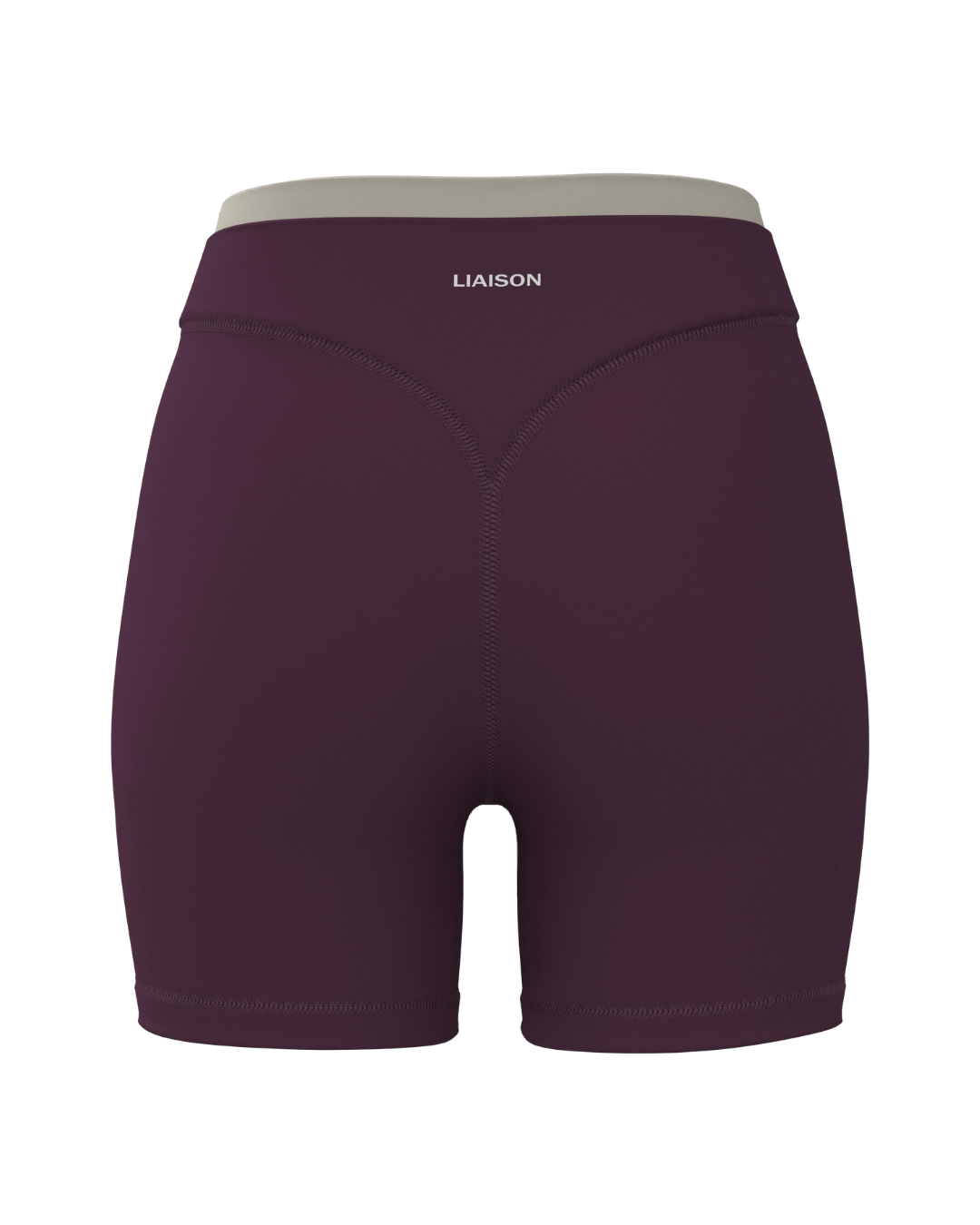 Layered Sculpt Short - Merlot & Sand