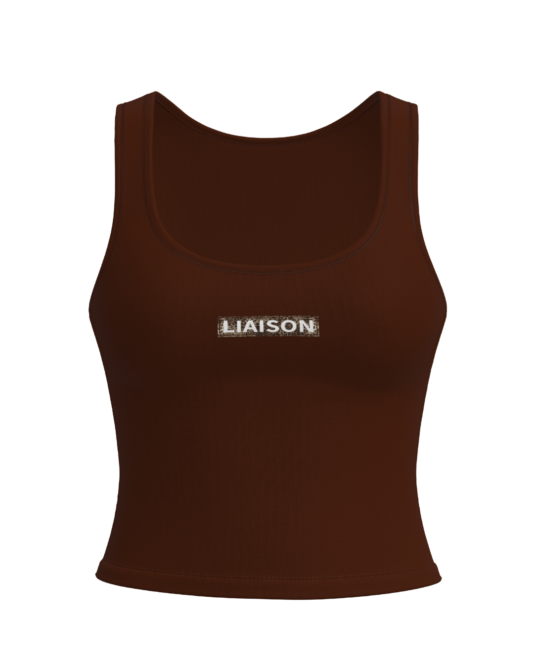 Signature Cotton Patch Tank - Mocha Brown & Wild Side