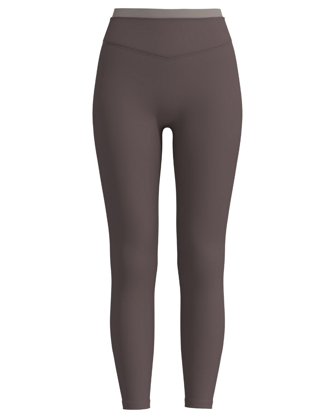 Layered Sculpt Pant - Ash Brown & Truffle