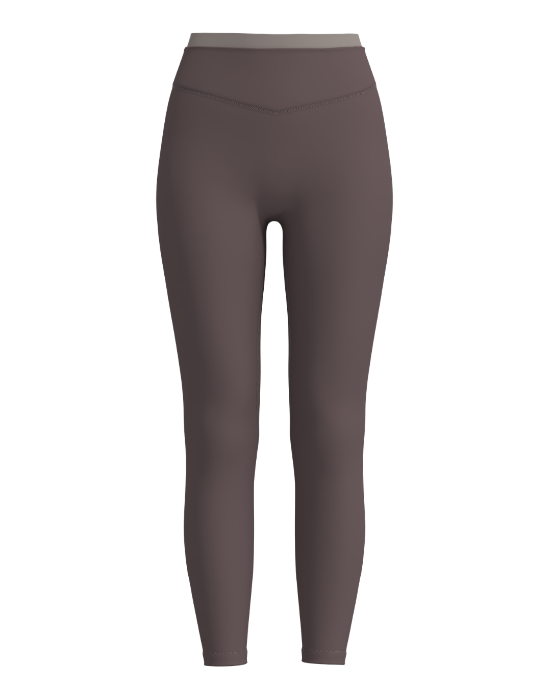 Layered Sculpt Pant - Ash Brown & Truffle