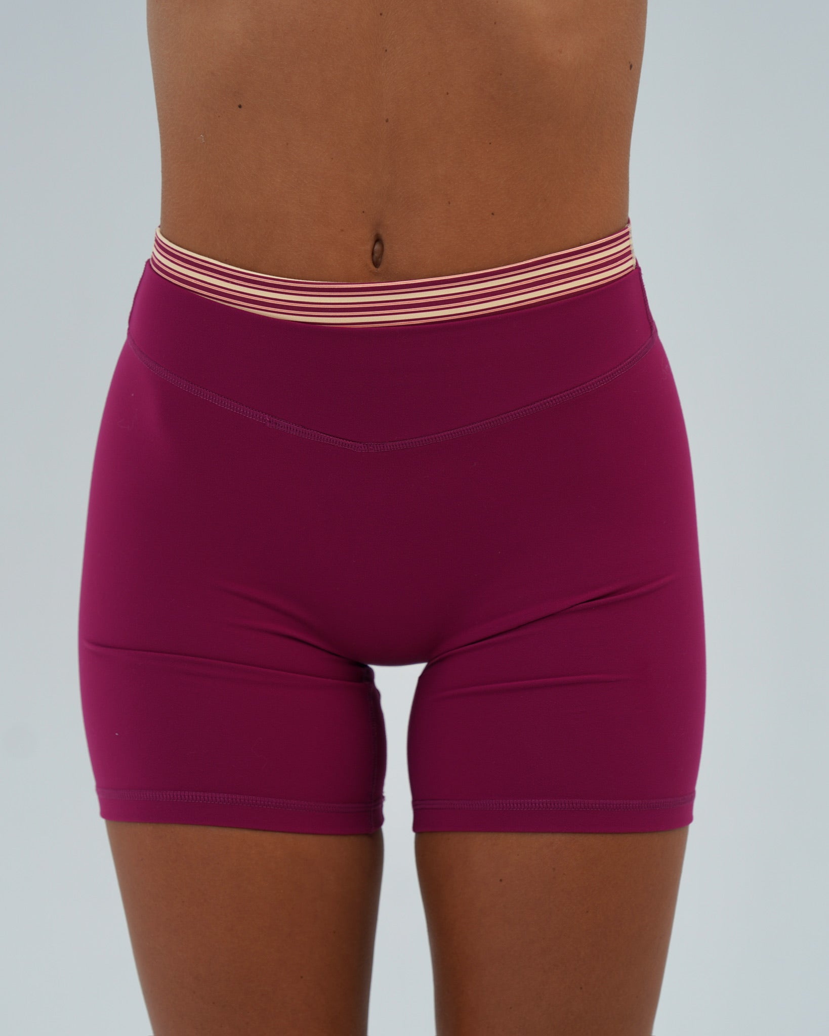 Layered Sculpt Short V2 - Berry & Aftersun Stripes
