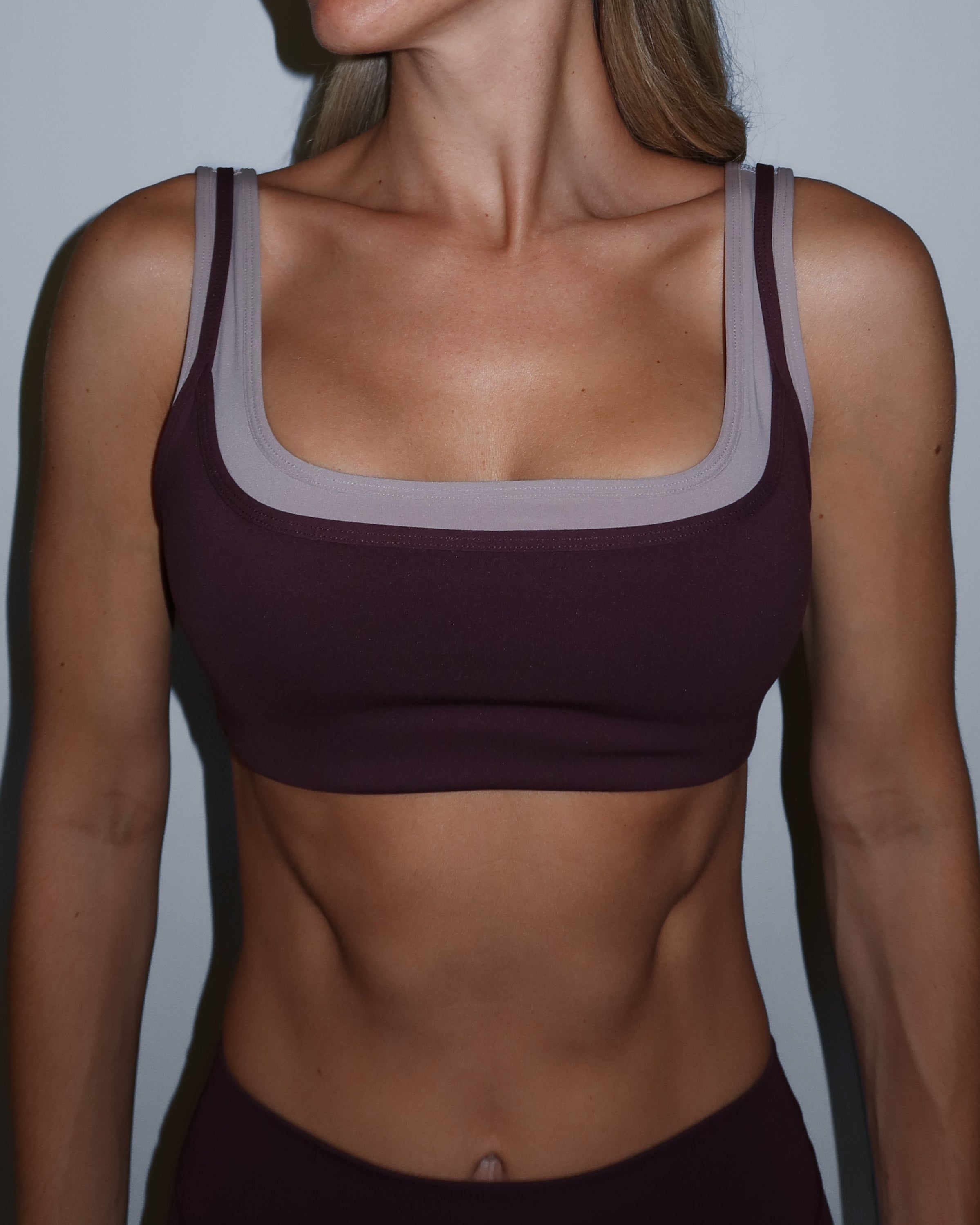 Double Layer Core Bra - Chocolate Cherry & Truffle