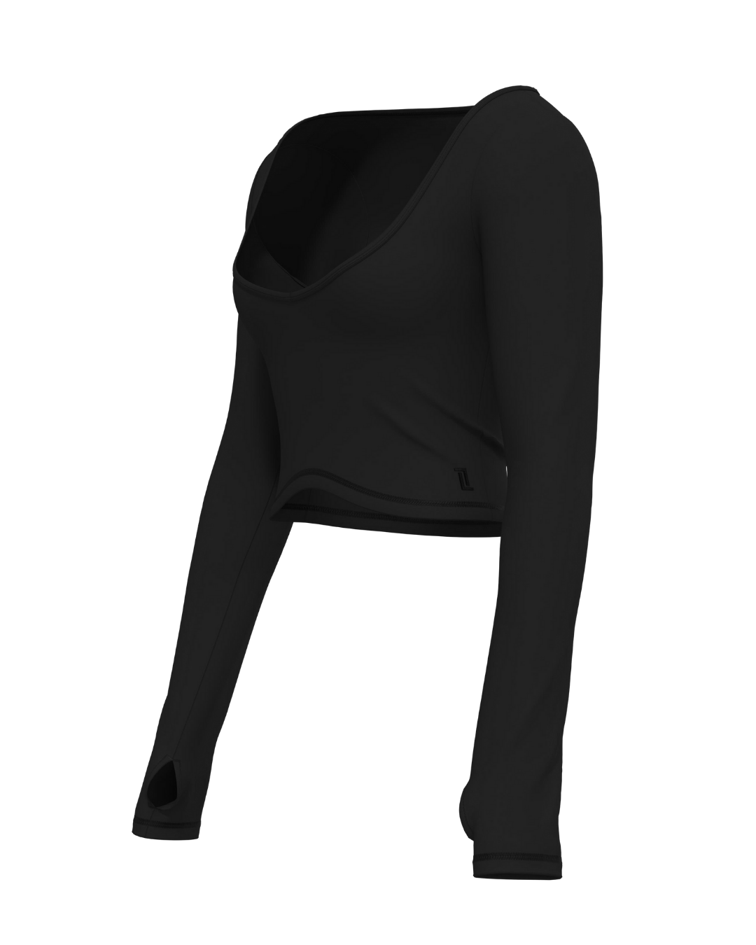 Aura Long Sleeve - Black (active material)