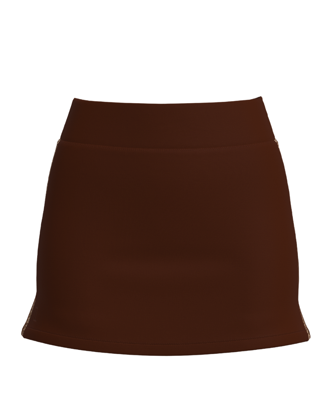 Contrast Skort - Mocha Brown & Wild Side