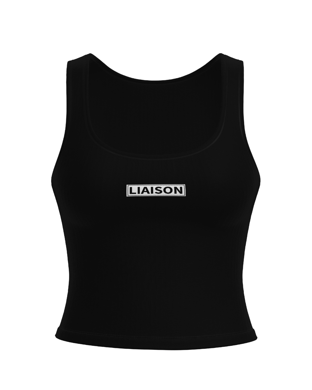 Signature Cotton Patch Tank - Black