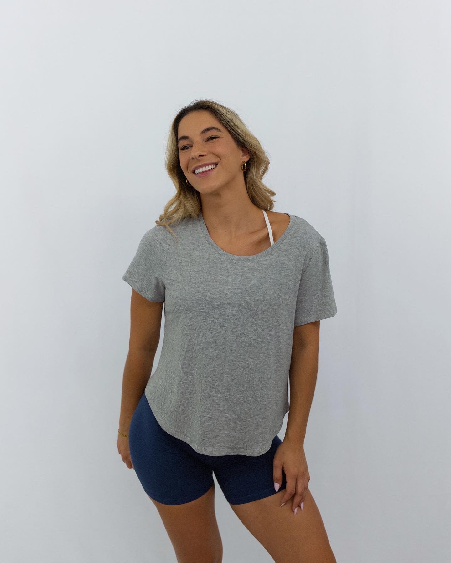 The Bridge Tee - Heathered Stone