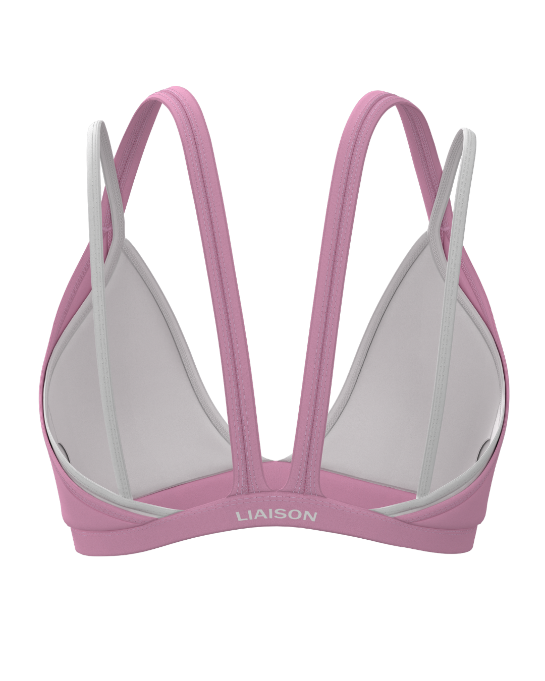 Double Layer Pulse Bra - Petal Pink & White