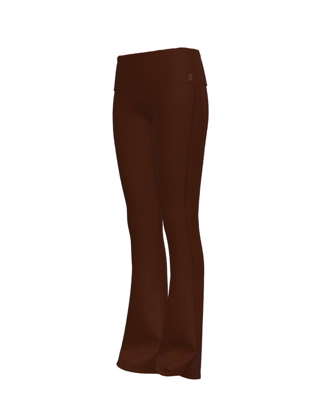 Foldover Flare Pant - Mocha Brown