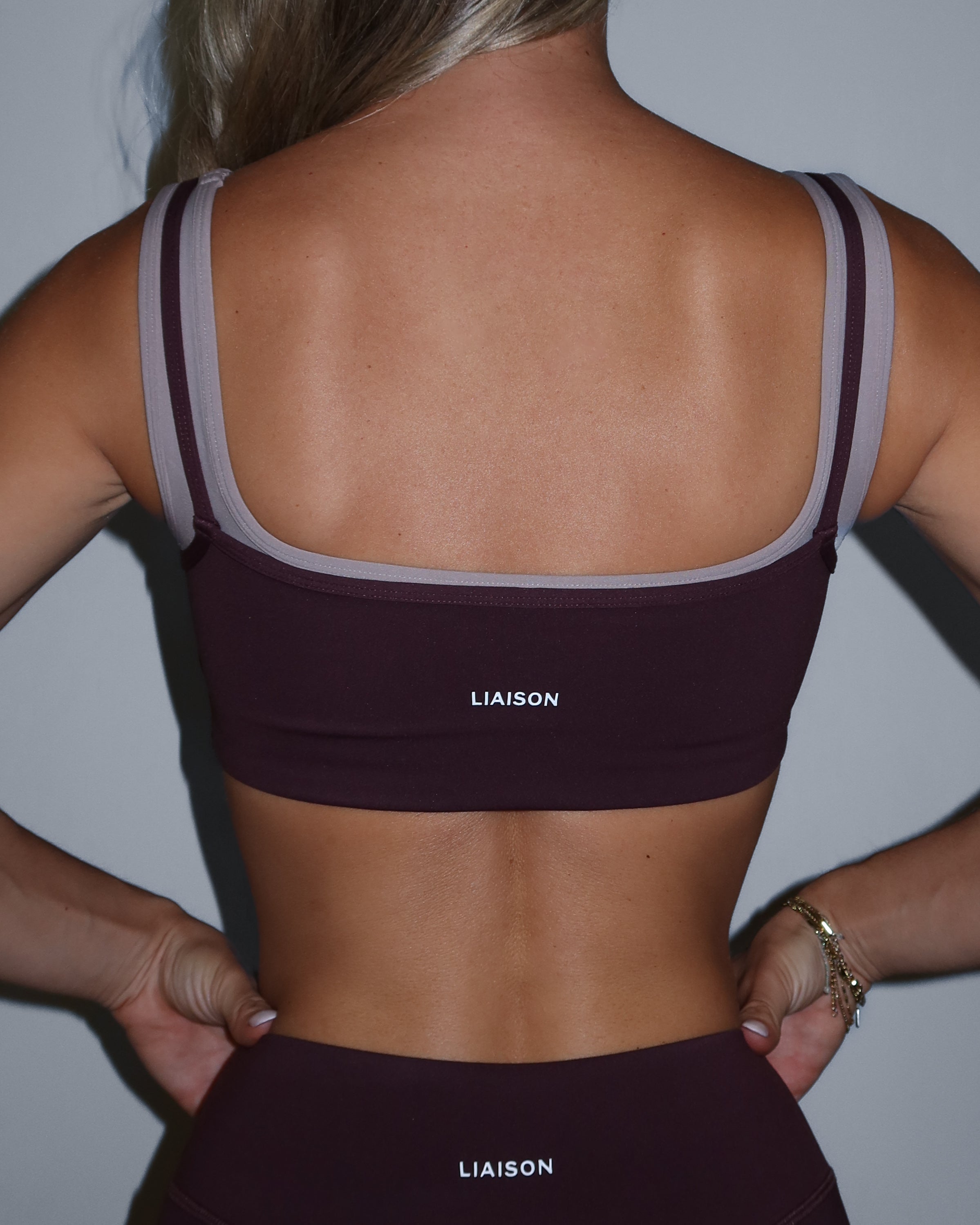 Double Layer Core Bra - Chocolate Cherry & Truffle