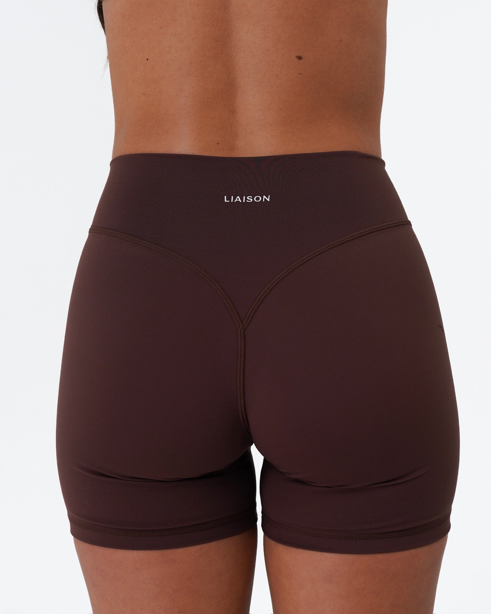 Bridge Short (text logo) - Mocha Brown