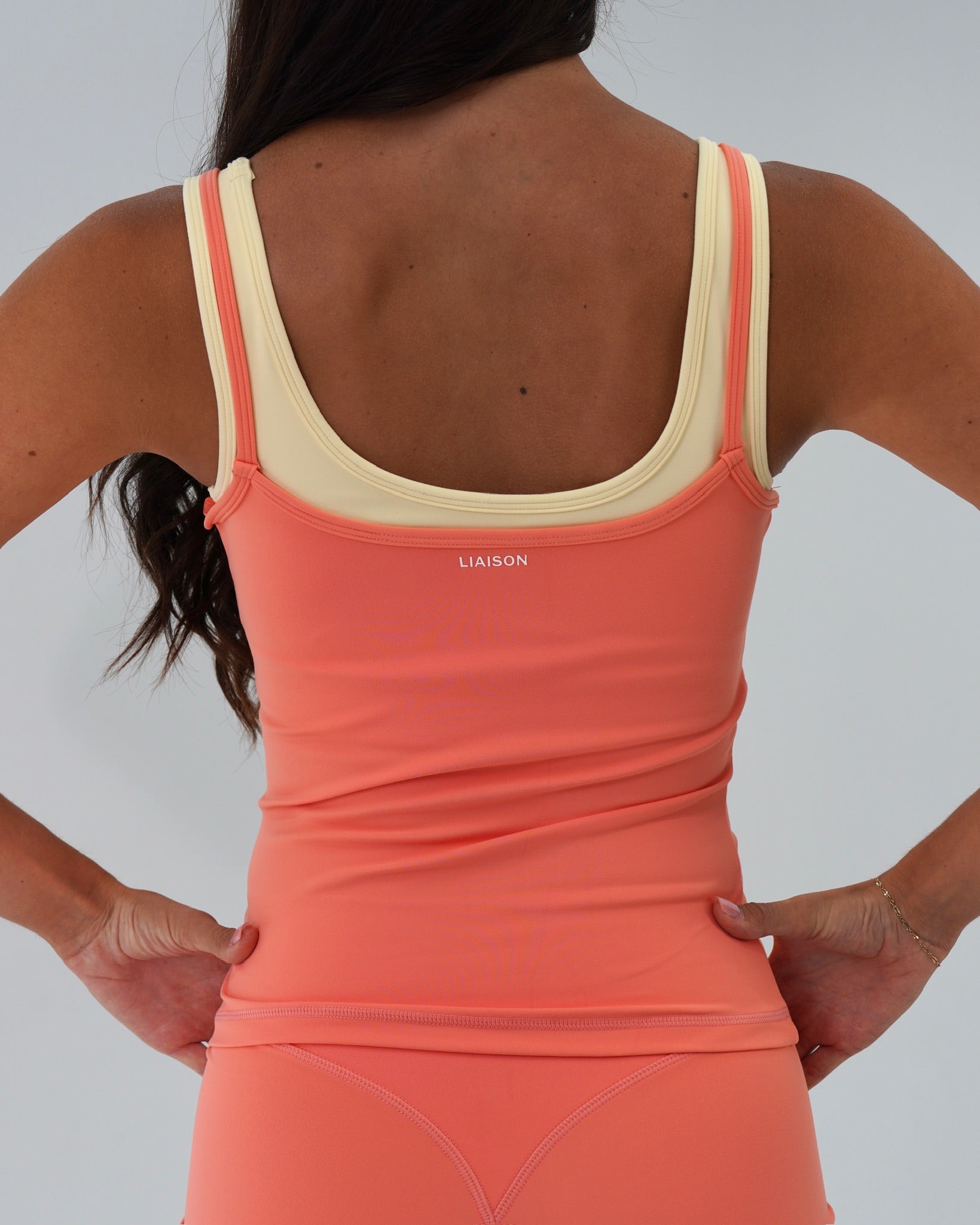 Double Layer Core Tank - Guava & Daylight