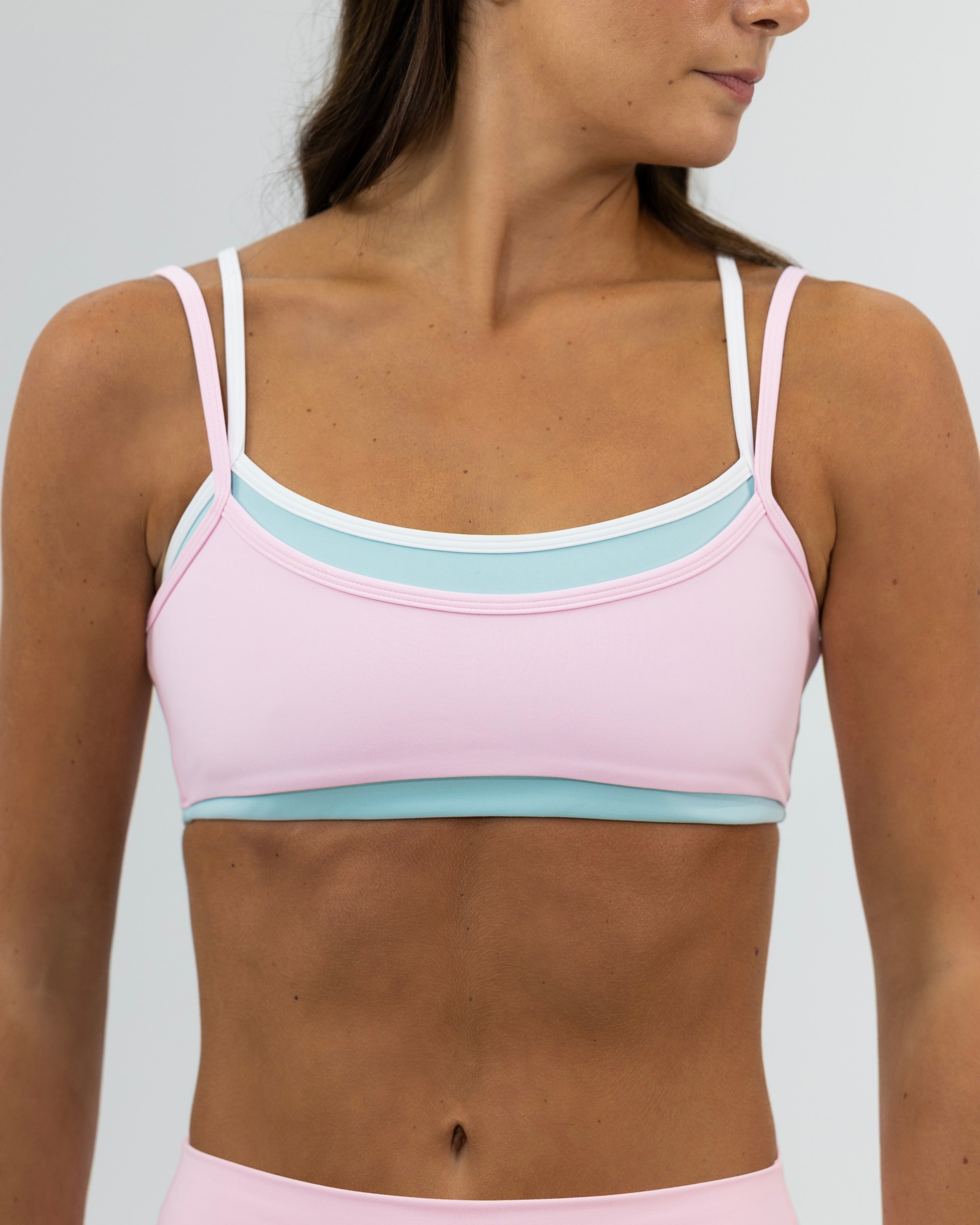 Double Layer Scoop Bra - Blossom