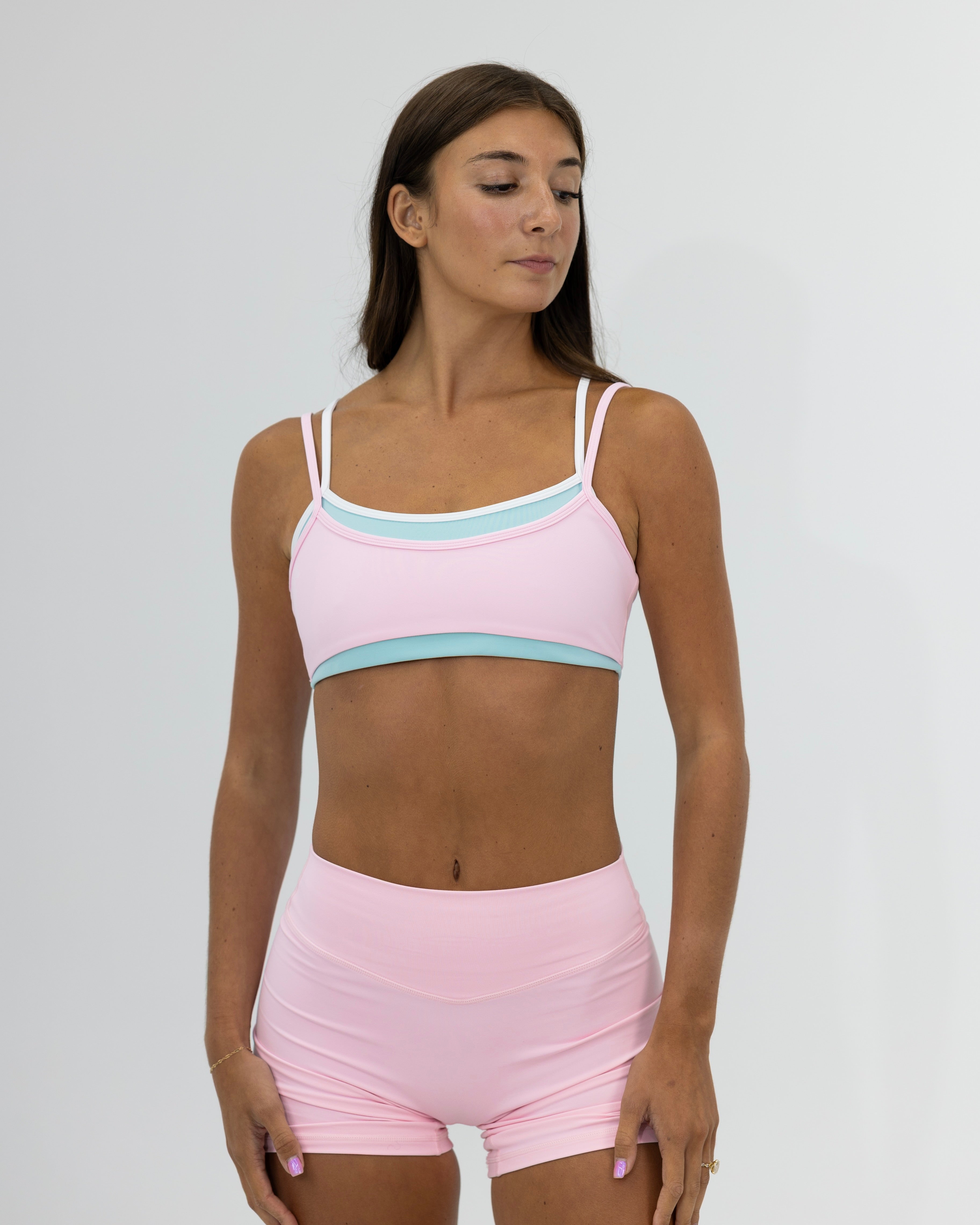 Double Layer Scoop Bra - Blossom
