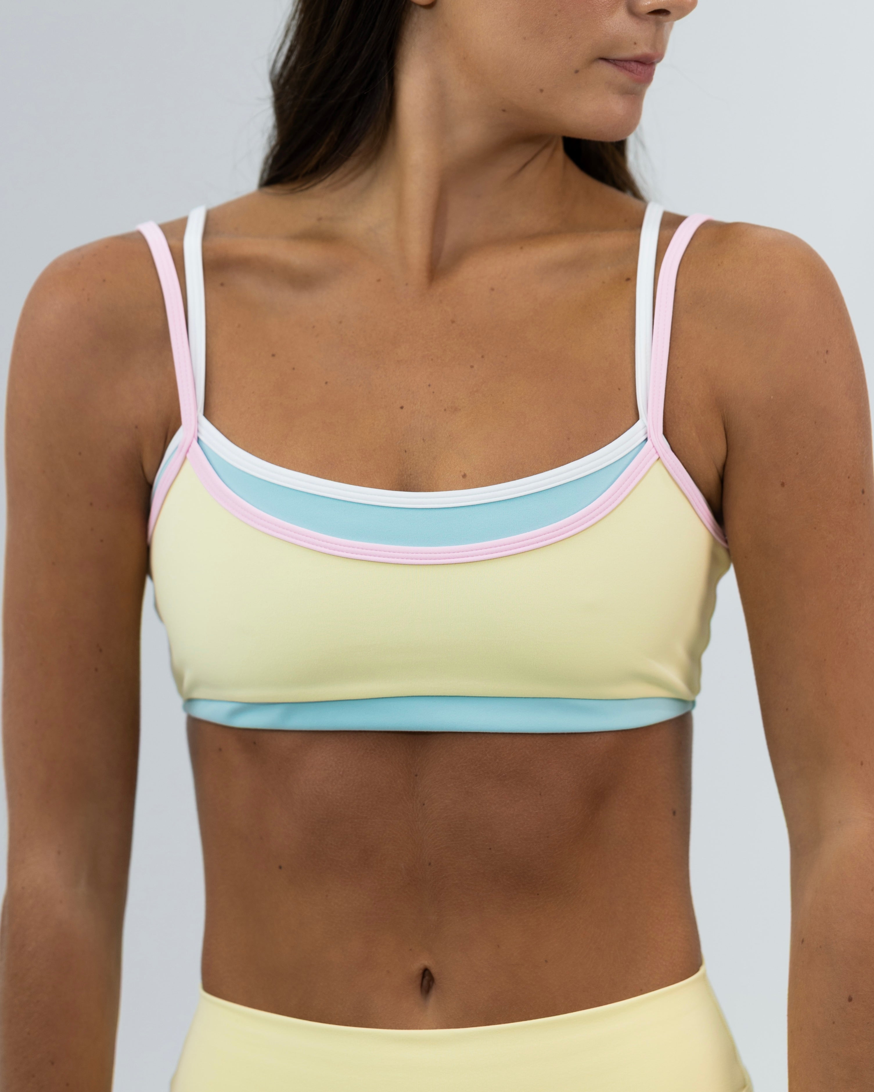 Double Layer Scoop Bra - Daydream