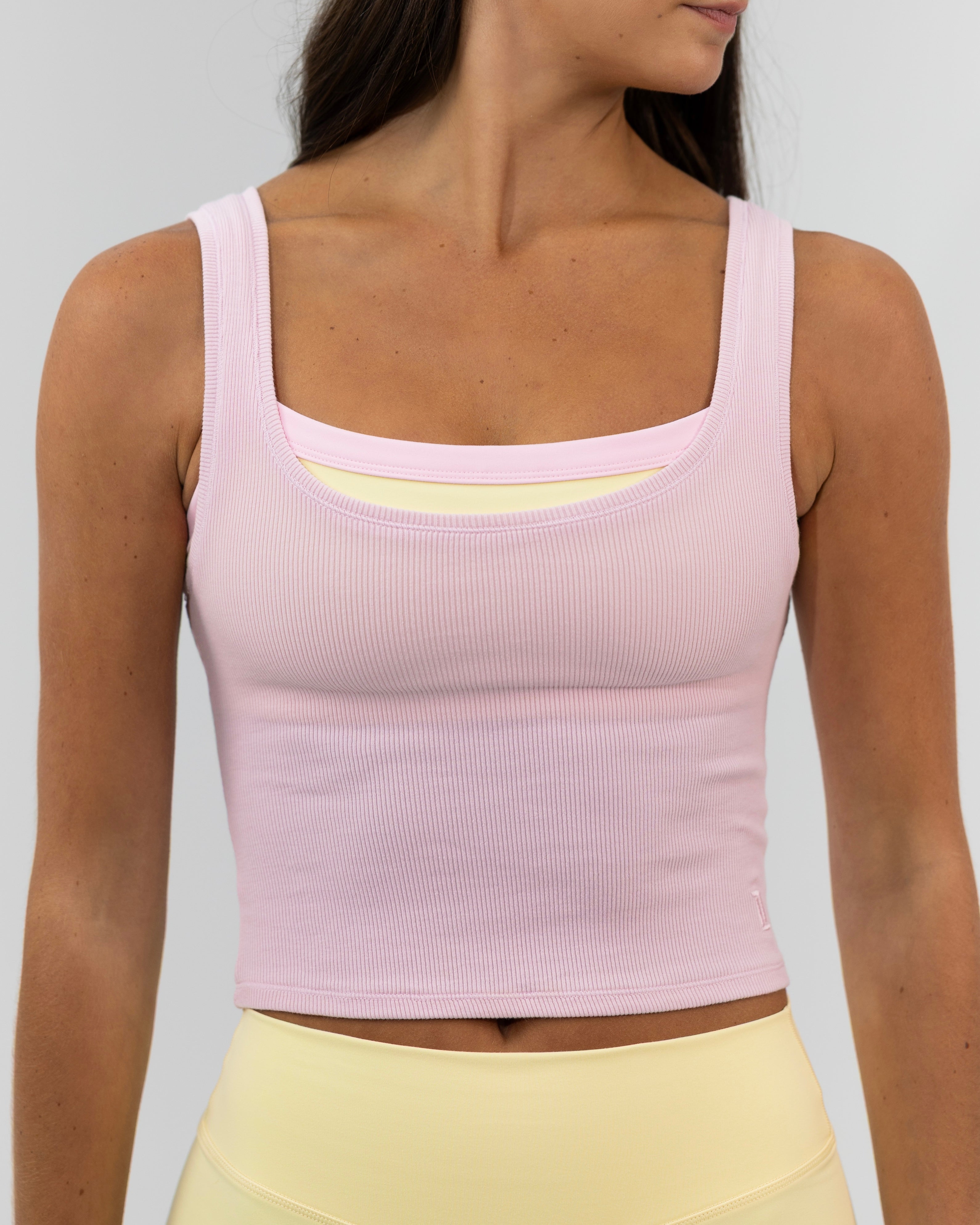 Signature Cotton Tank - Soft Pink