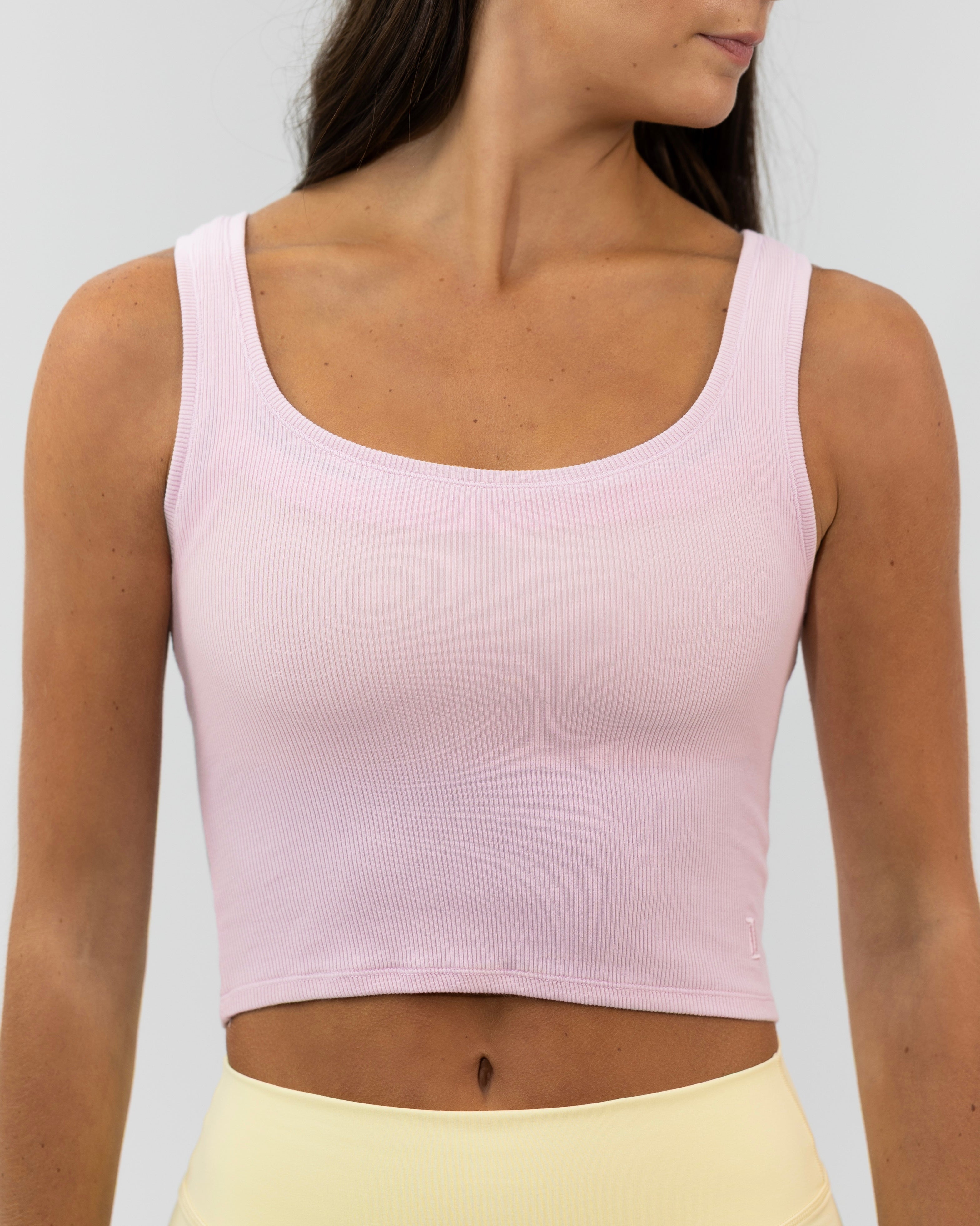 Signature Cotton Tank - Soft Pink