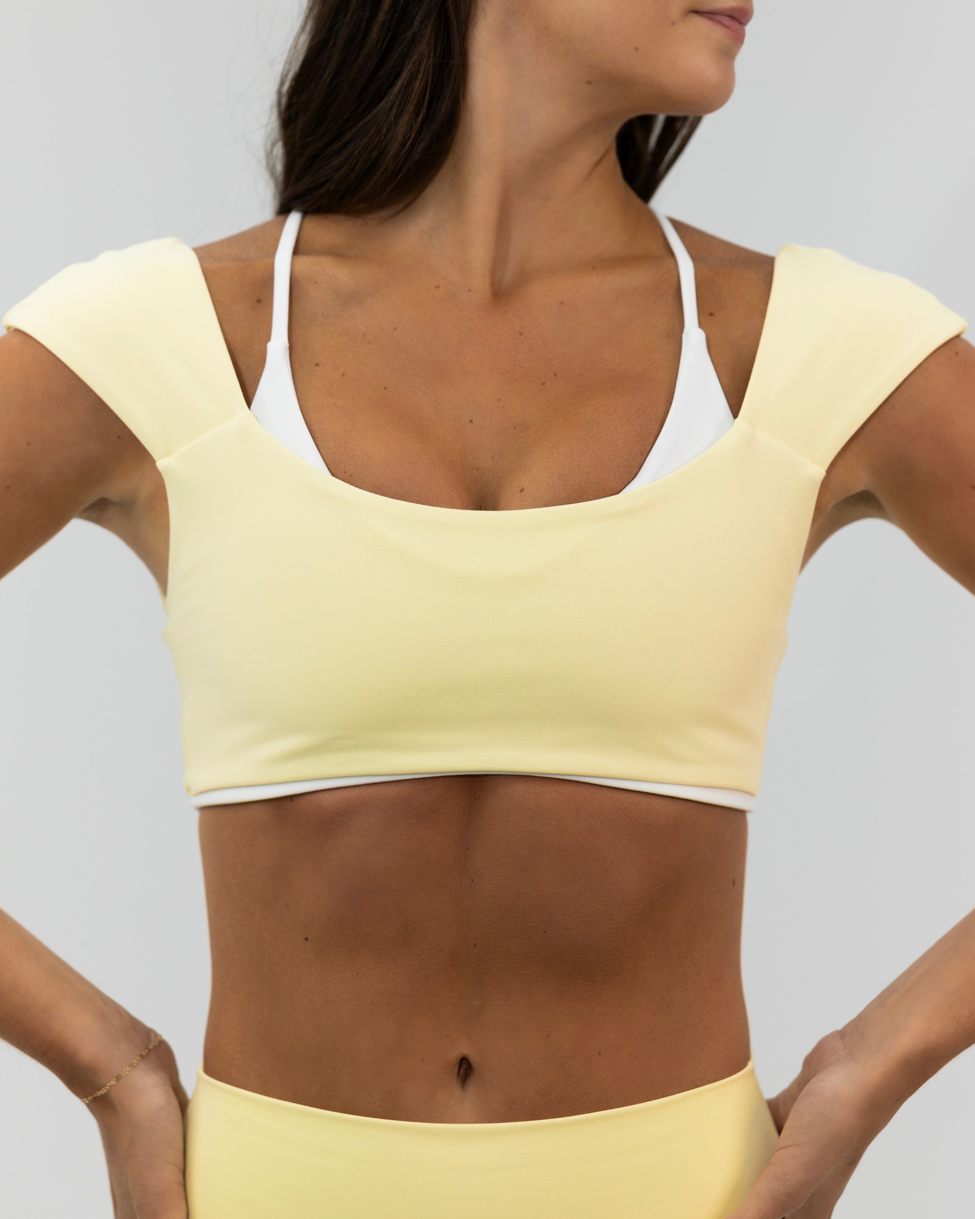 Double Layer Darling Bra - Daylight & White