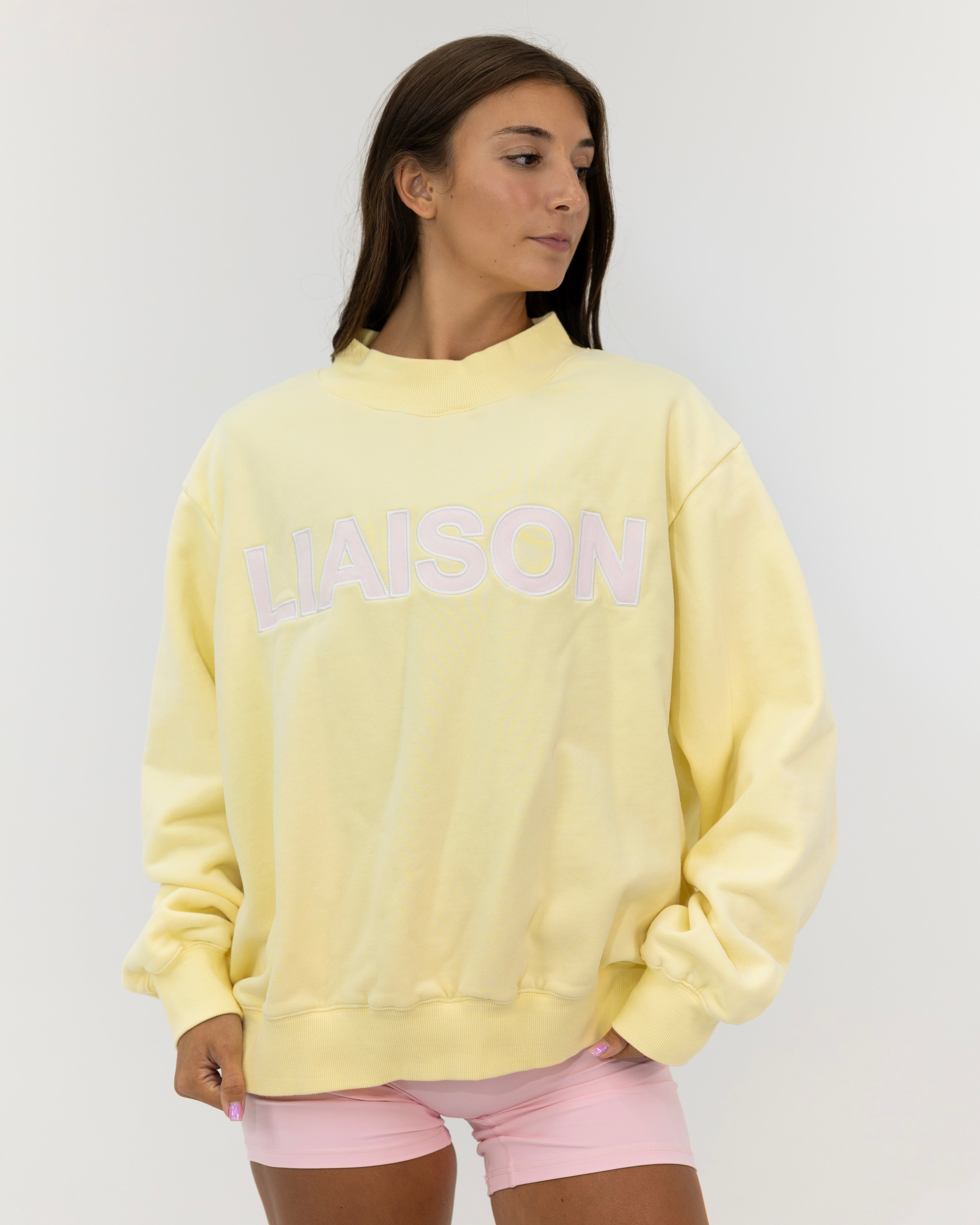 Classic Mock Neck - Pink Lemonade