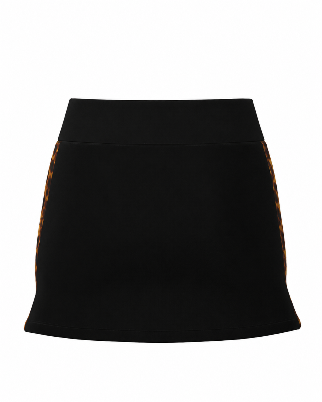 Contrast Skort - Black & Tortoise