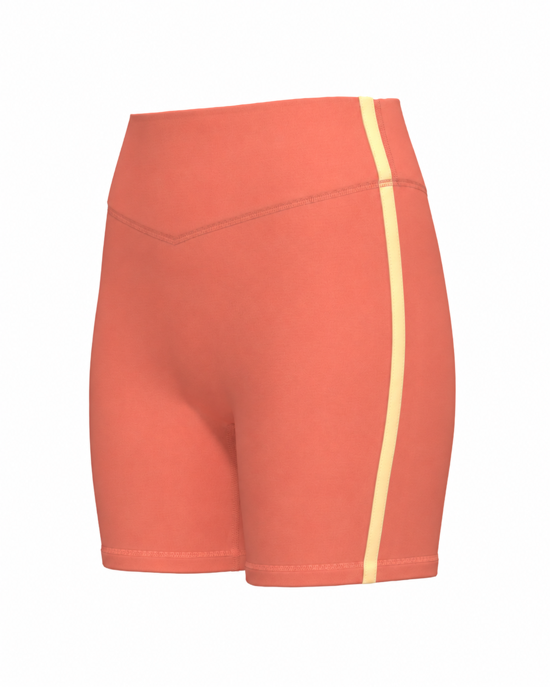 Single Stripe Bridge Short - Guava & Daylight