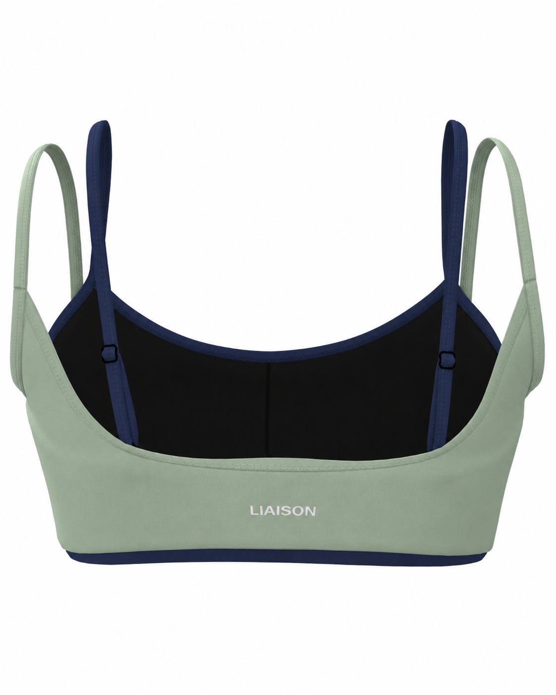 Double Layer Scoop Bra - Mint & Cypress