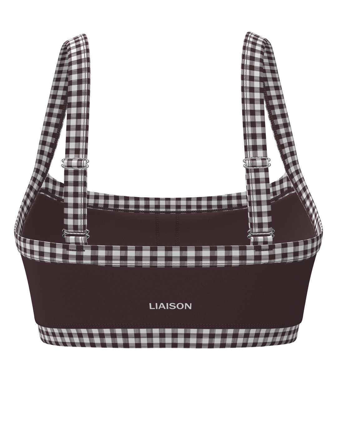 Contrast Bra - Chocolate Cherry & Gingham