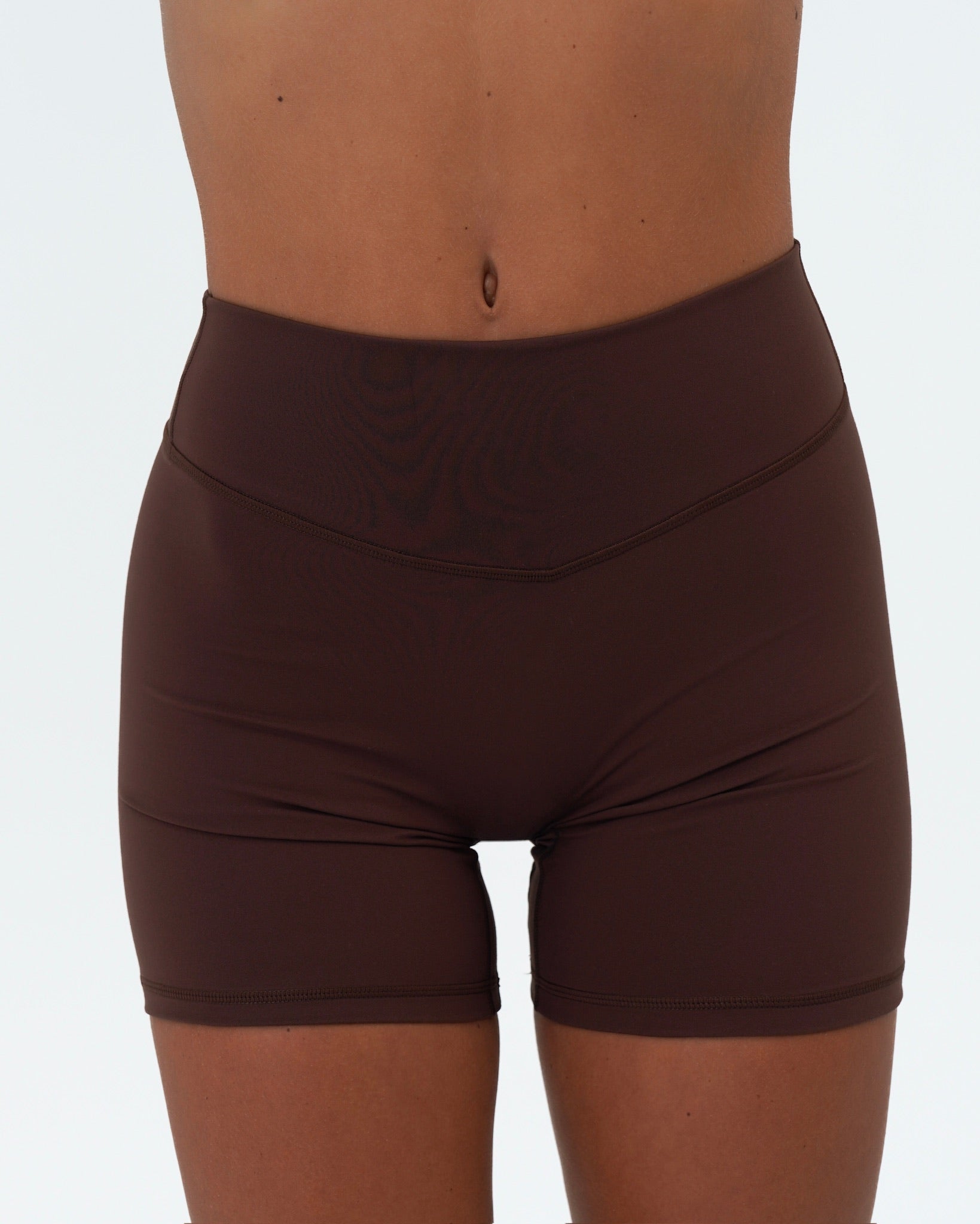 Bridge Short (text logo) - Mocha Brown