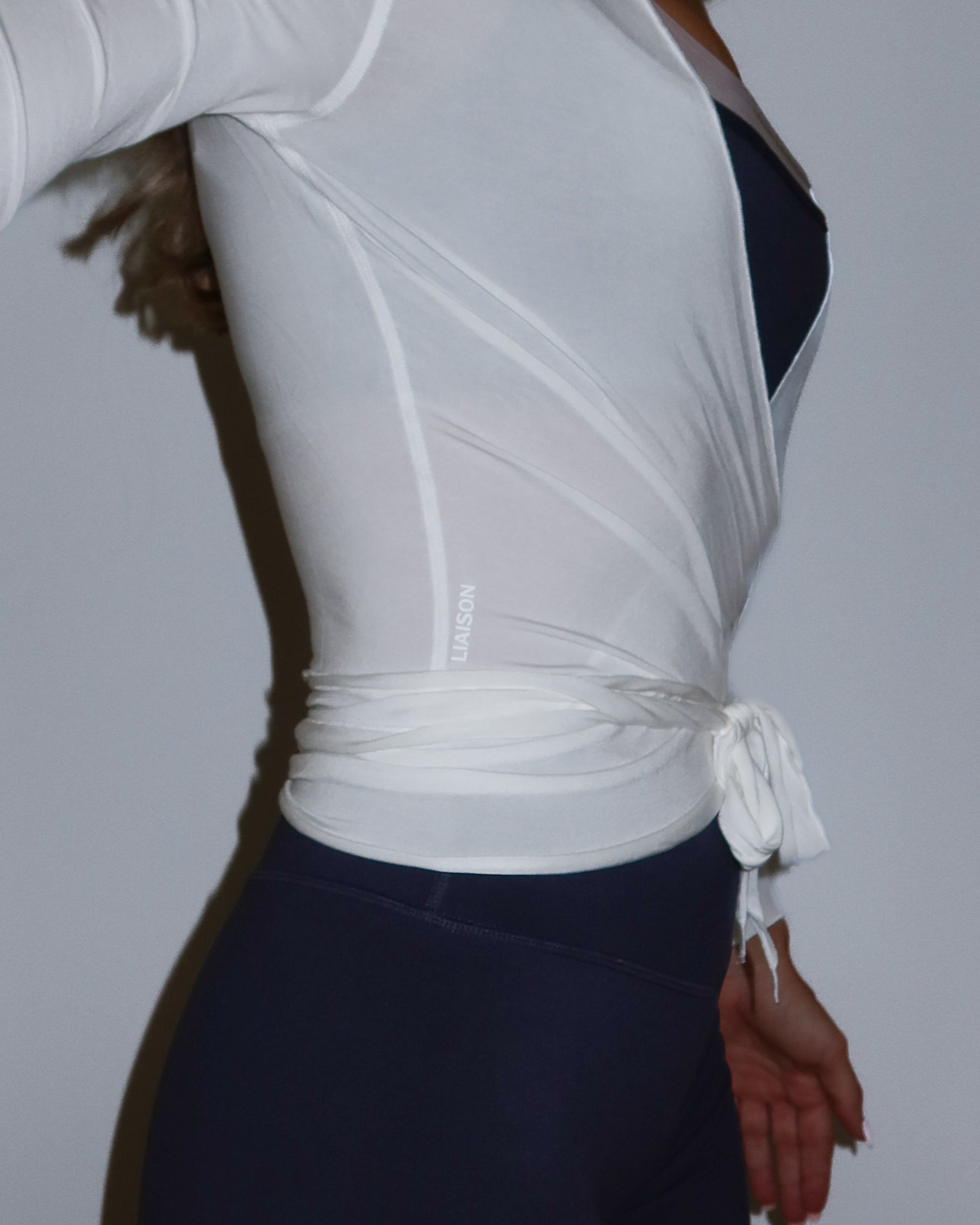 Pirouette Wrap Top - White