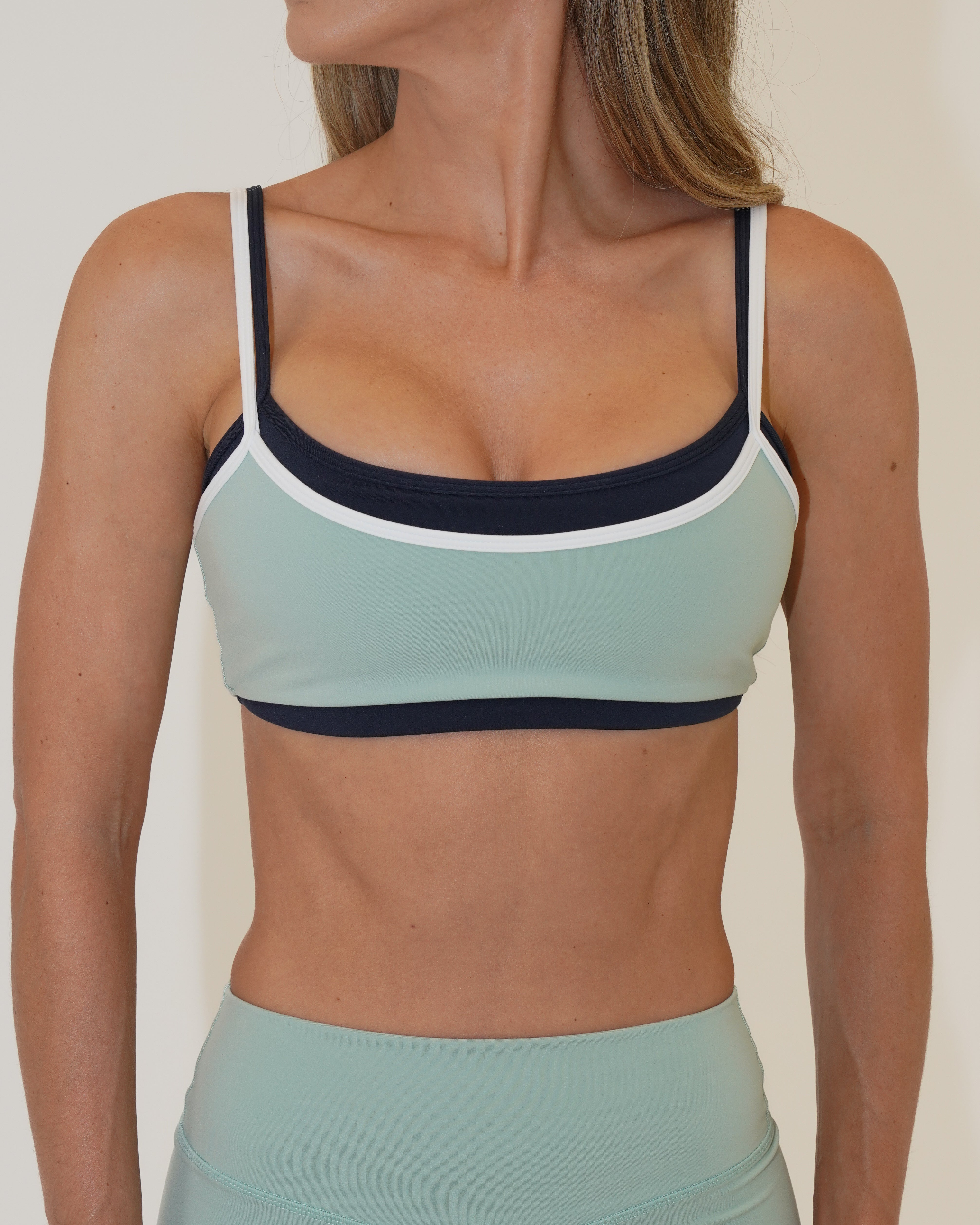 Double Layer Scoop Bra - Juniper