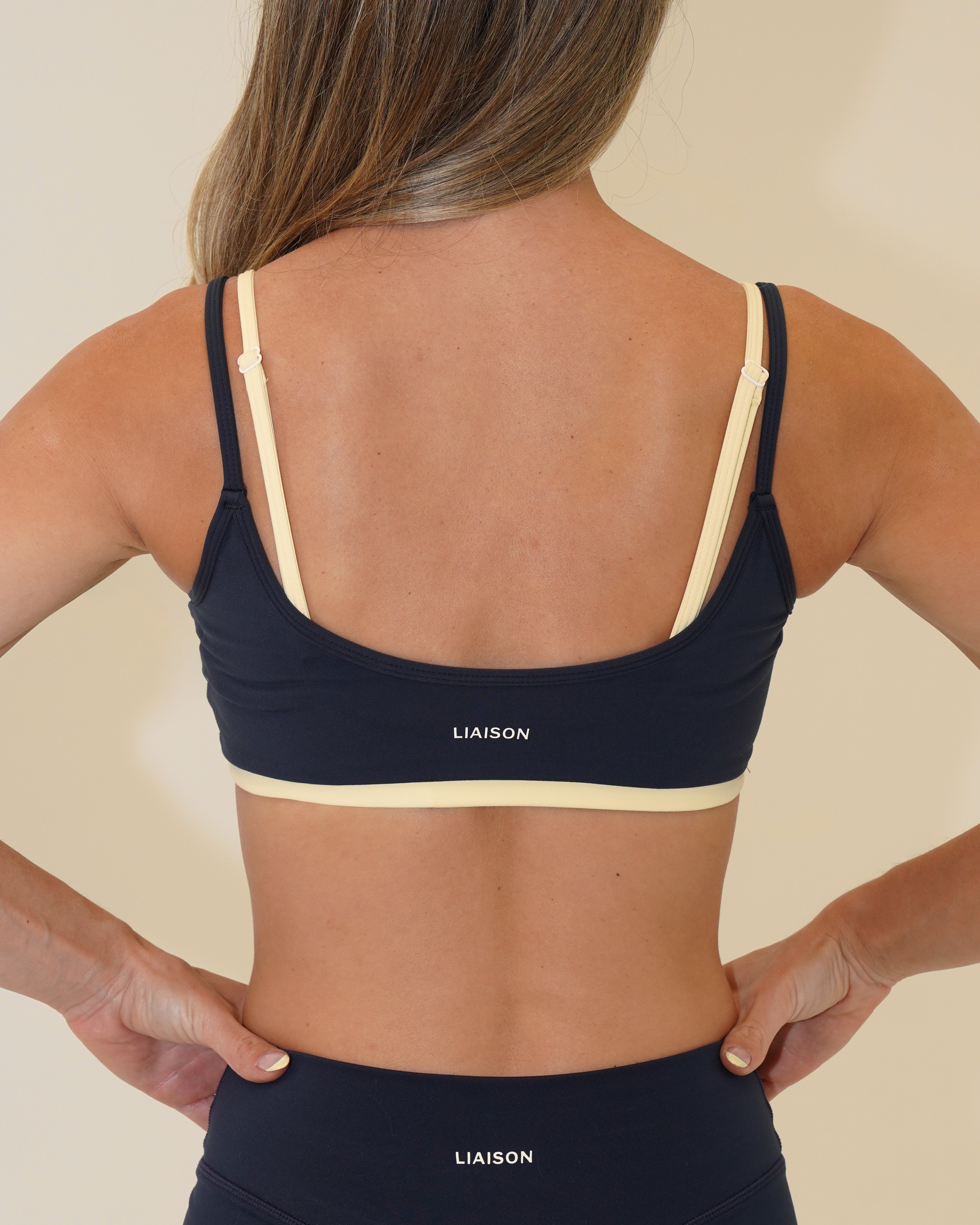 Double Layer Scoop Bra - Cypress & Daylight