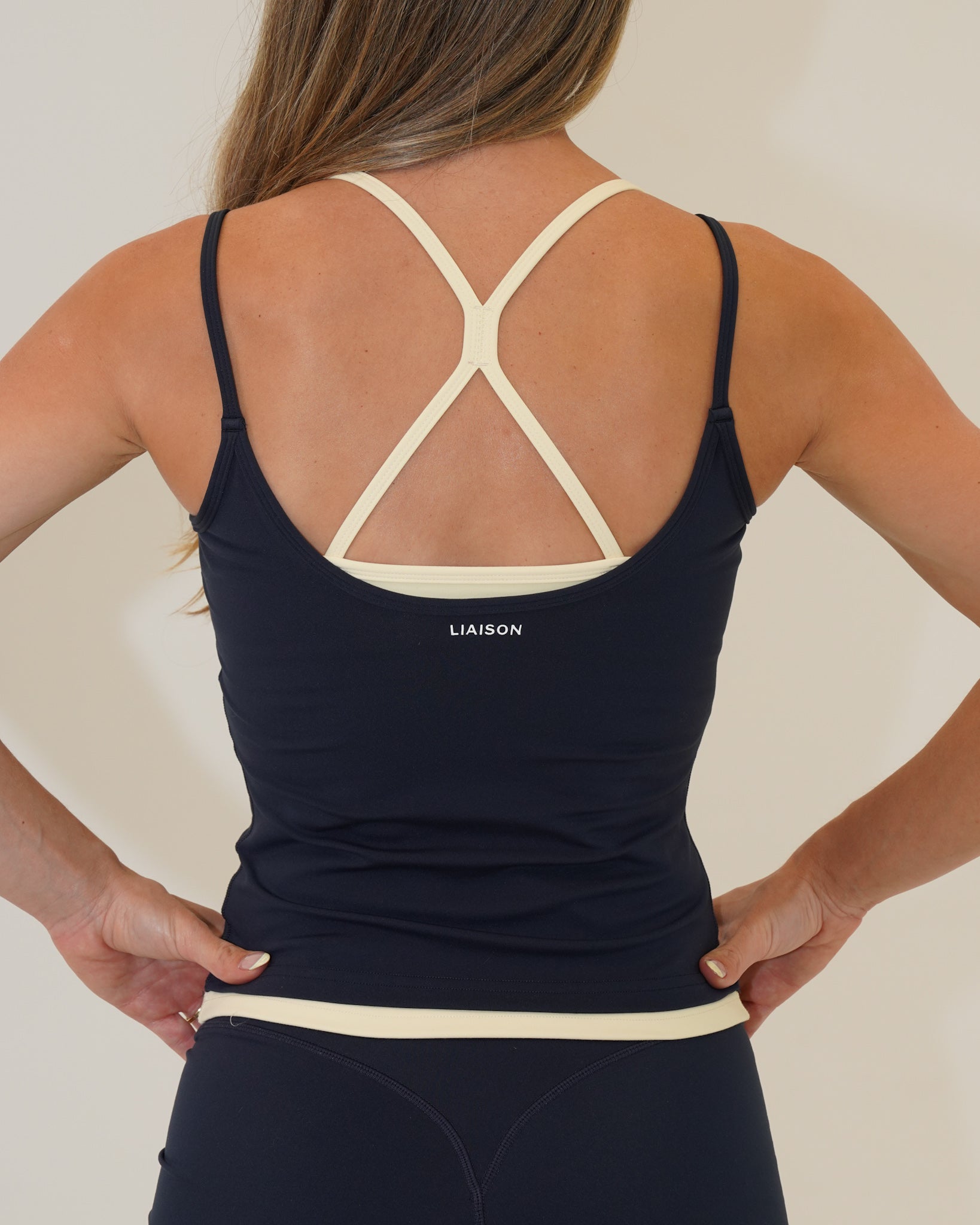 Double Layer Sporty Tank - Cypress & Daylight