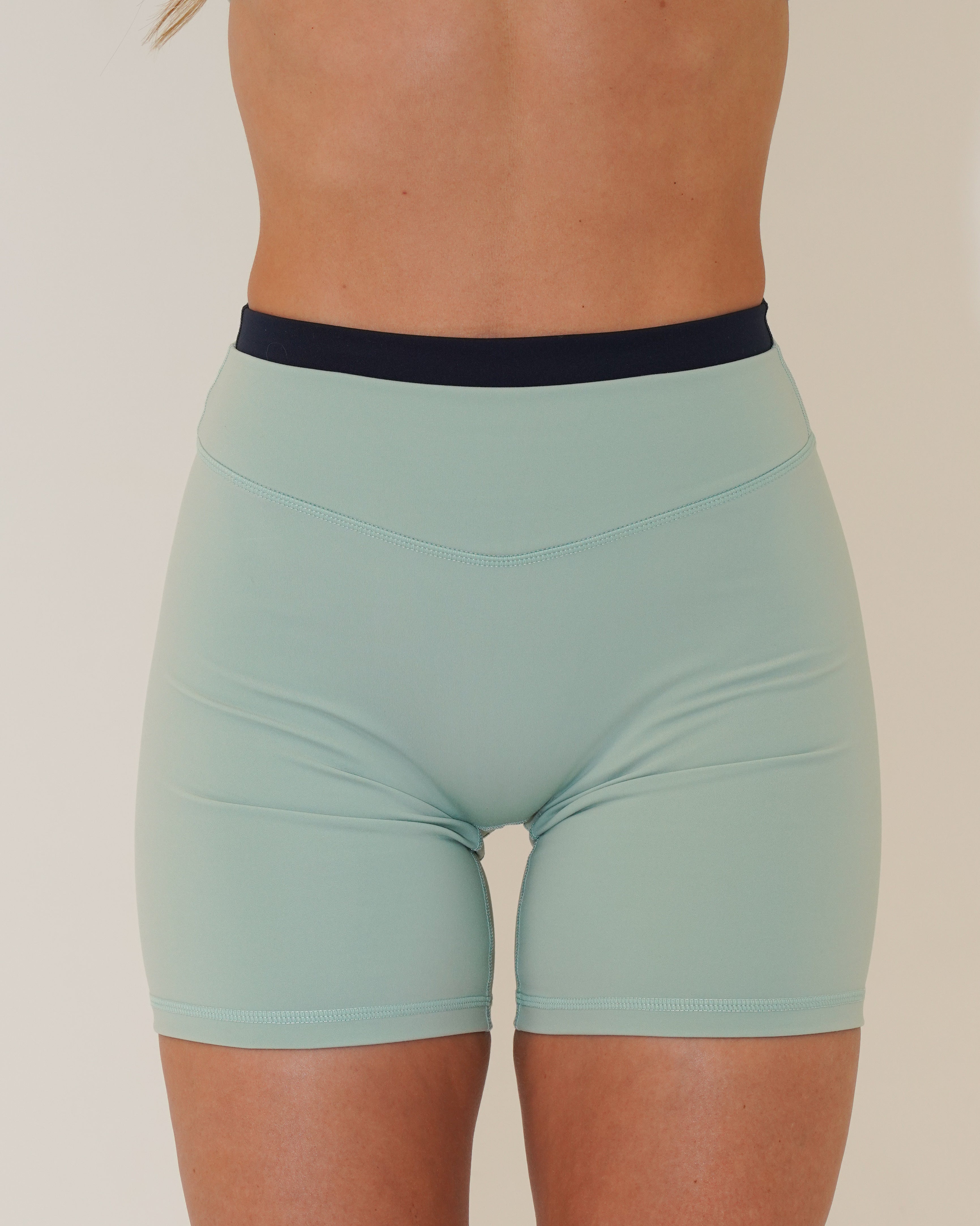 Layered Sculpt Short - Sage & Cypress