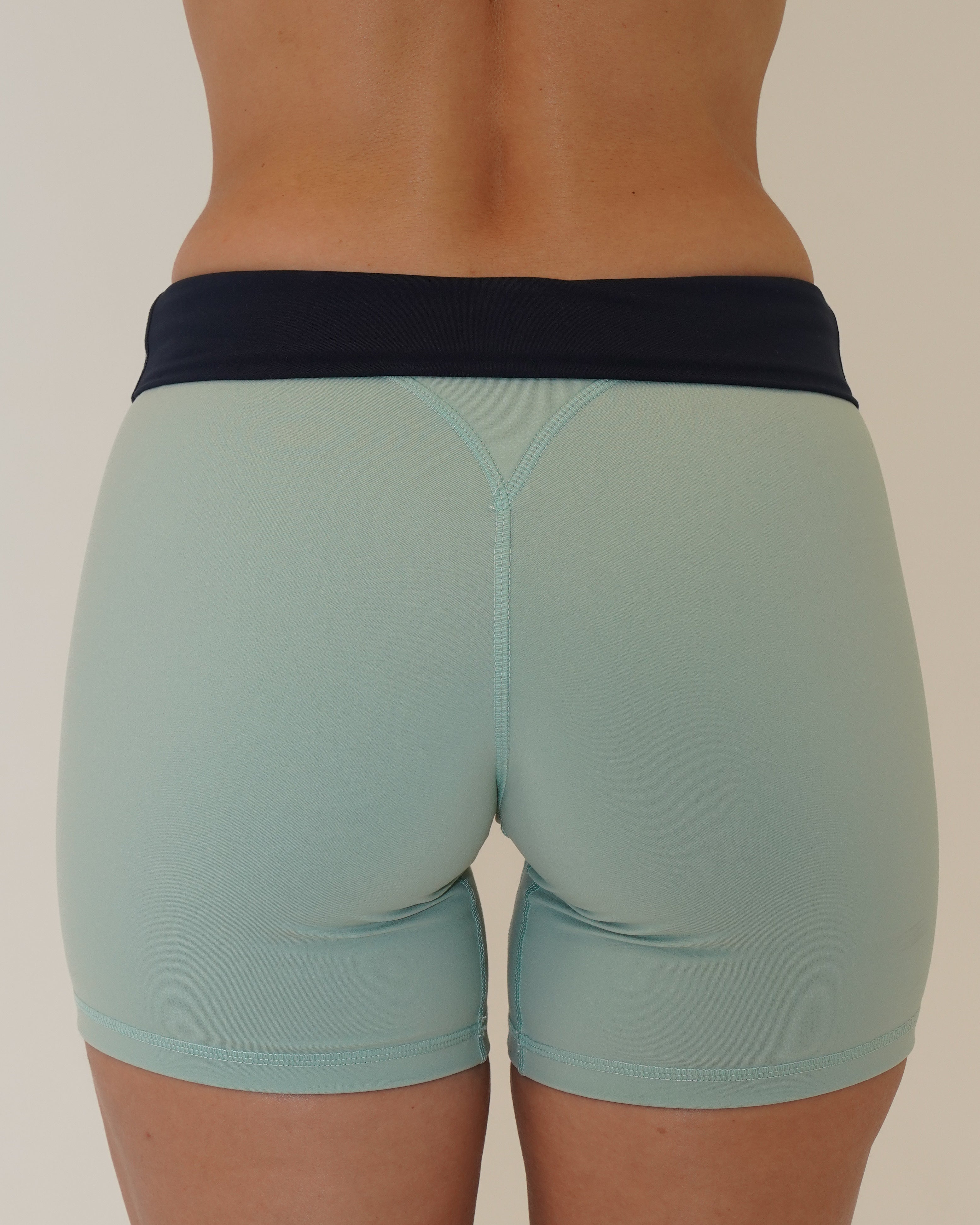 Layered Sculpt Short - Sage & Cypress
