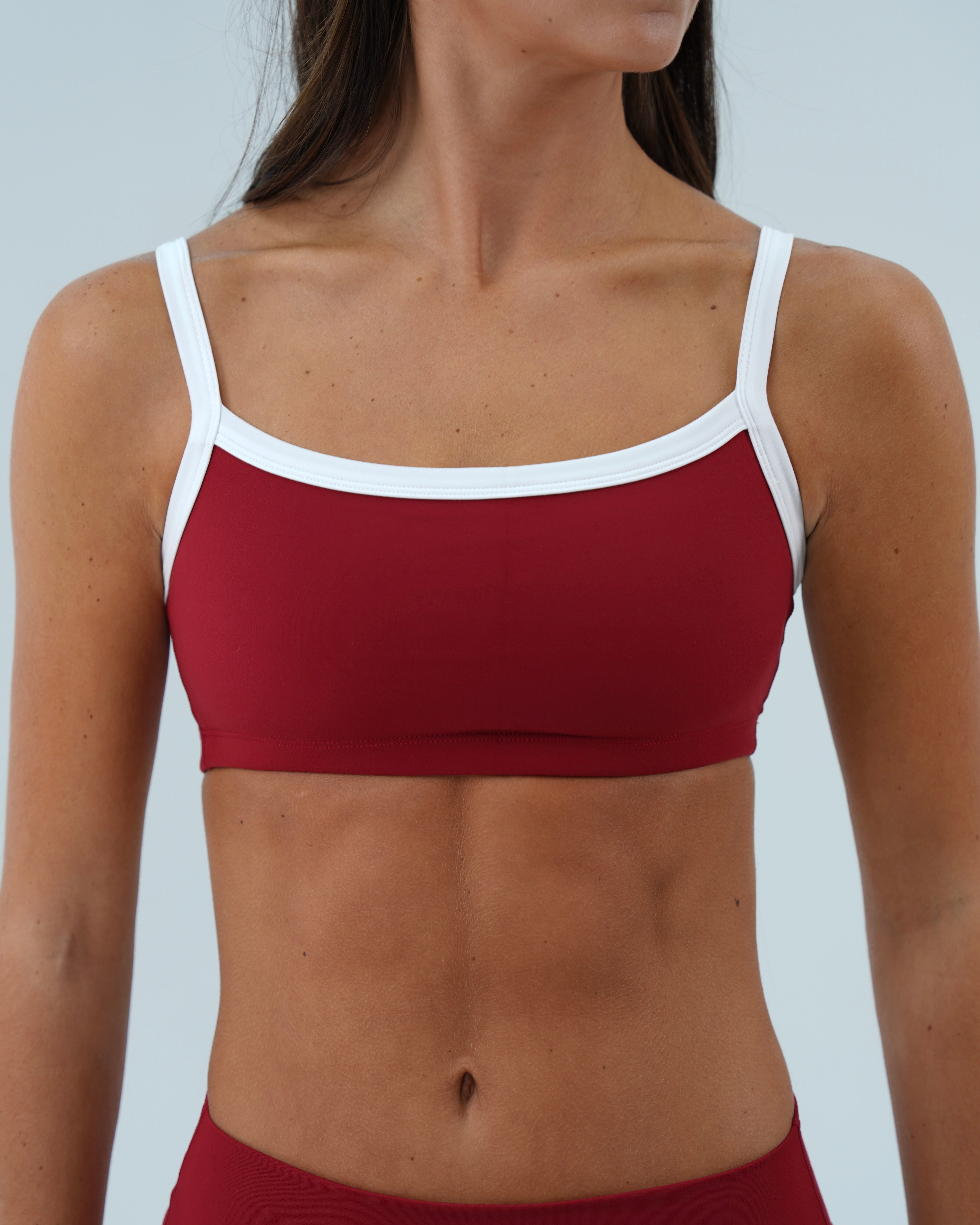 Basic Contrast Bra - Kiss & White