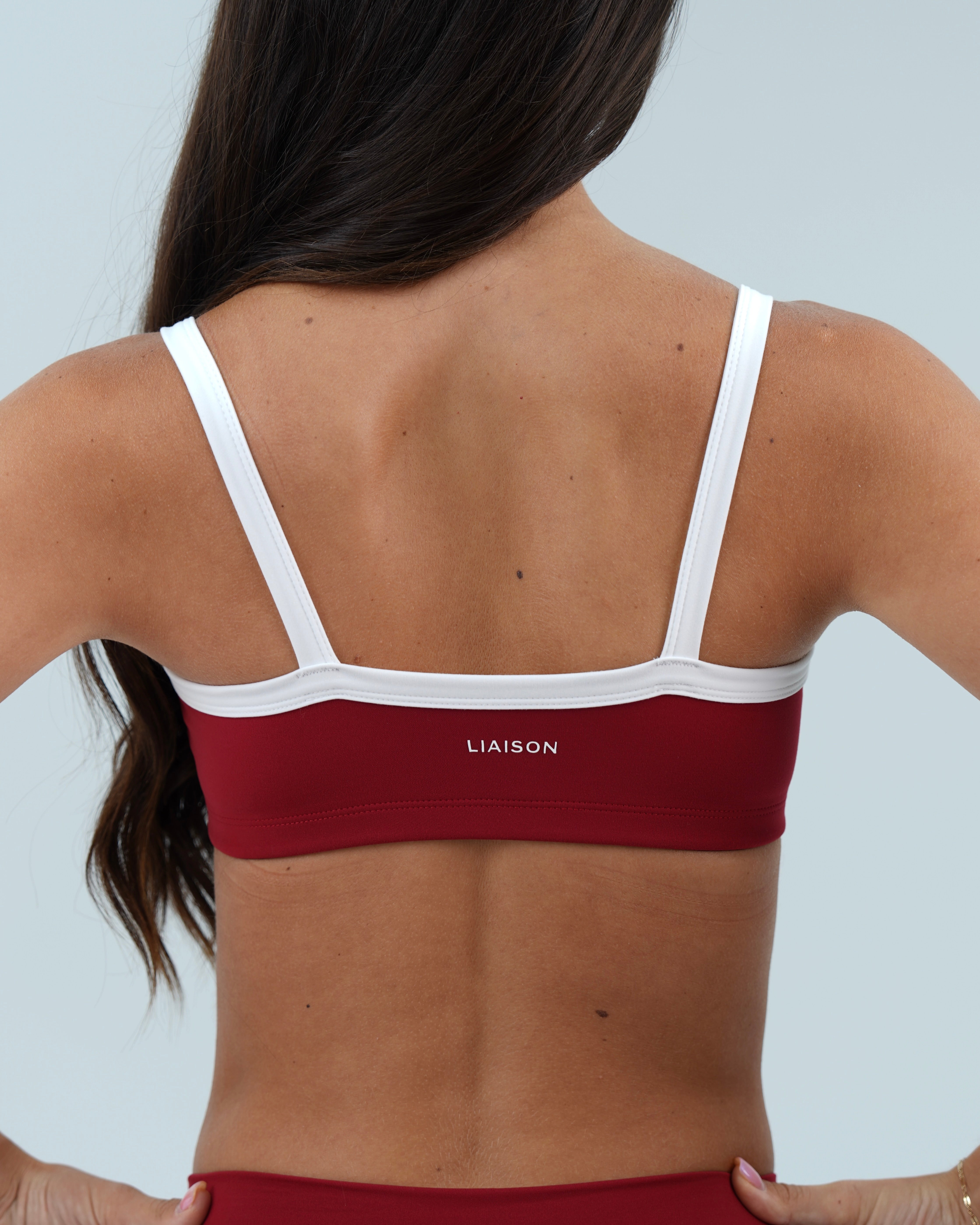 Basic Contrast Bra - Kiss & White
