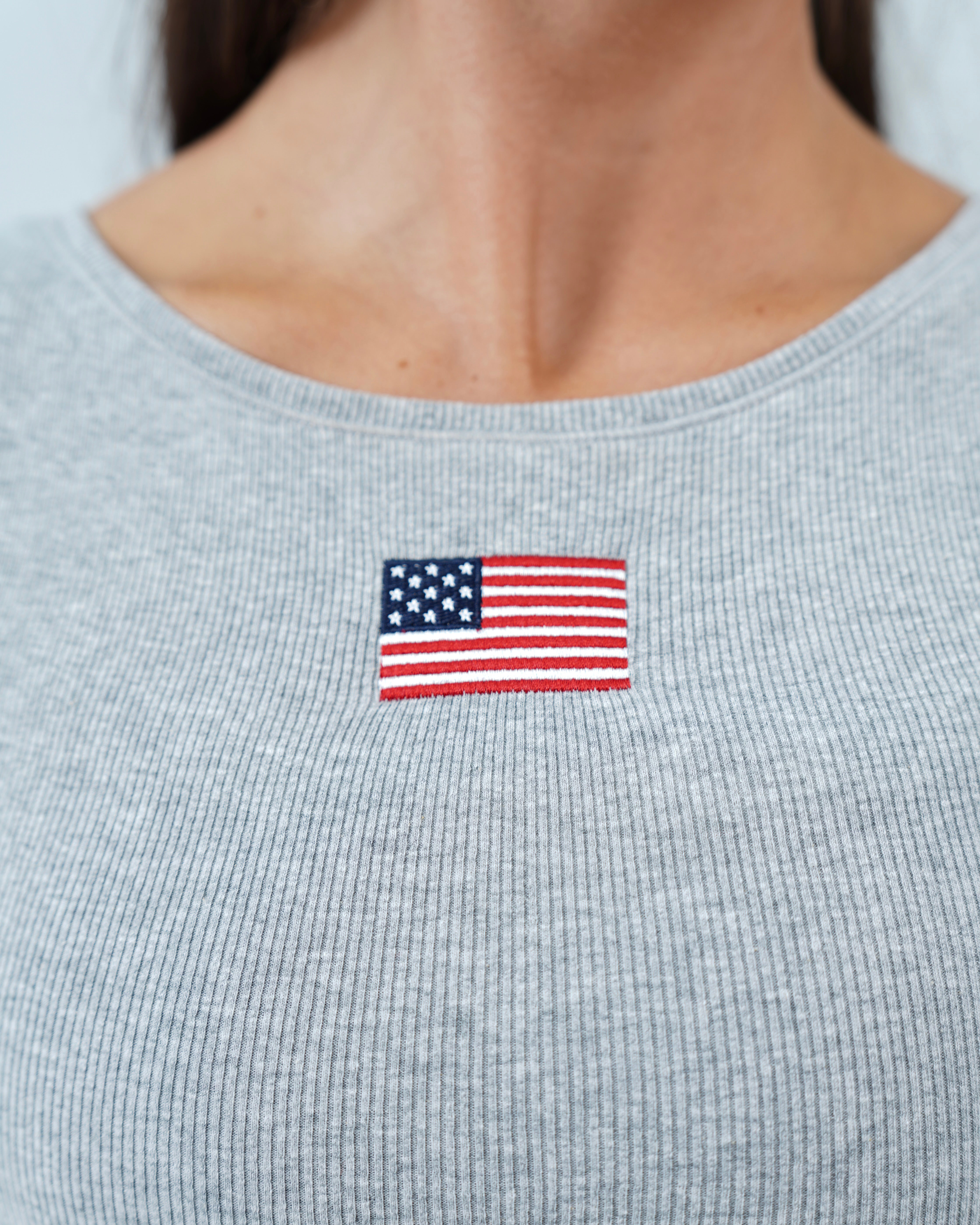 Cotton Americana Tank - Dark Heathered Gray