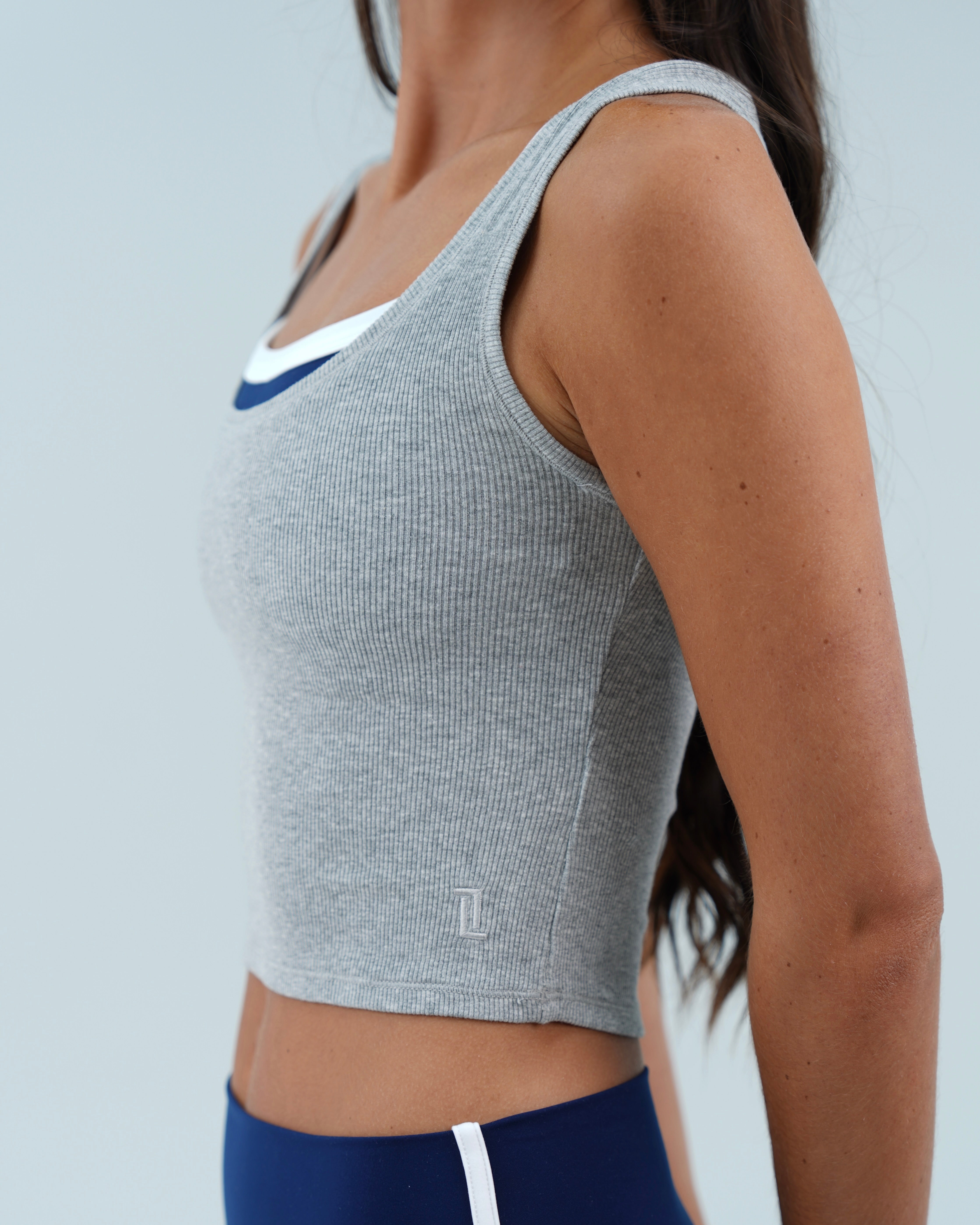 Cotton Americana Tank - Dark Heathered Gray
